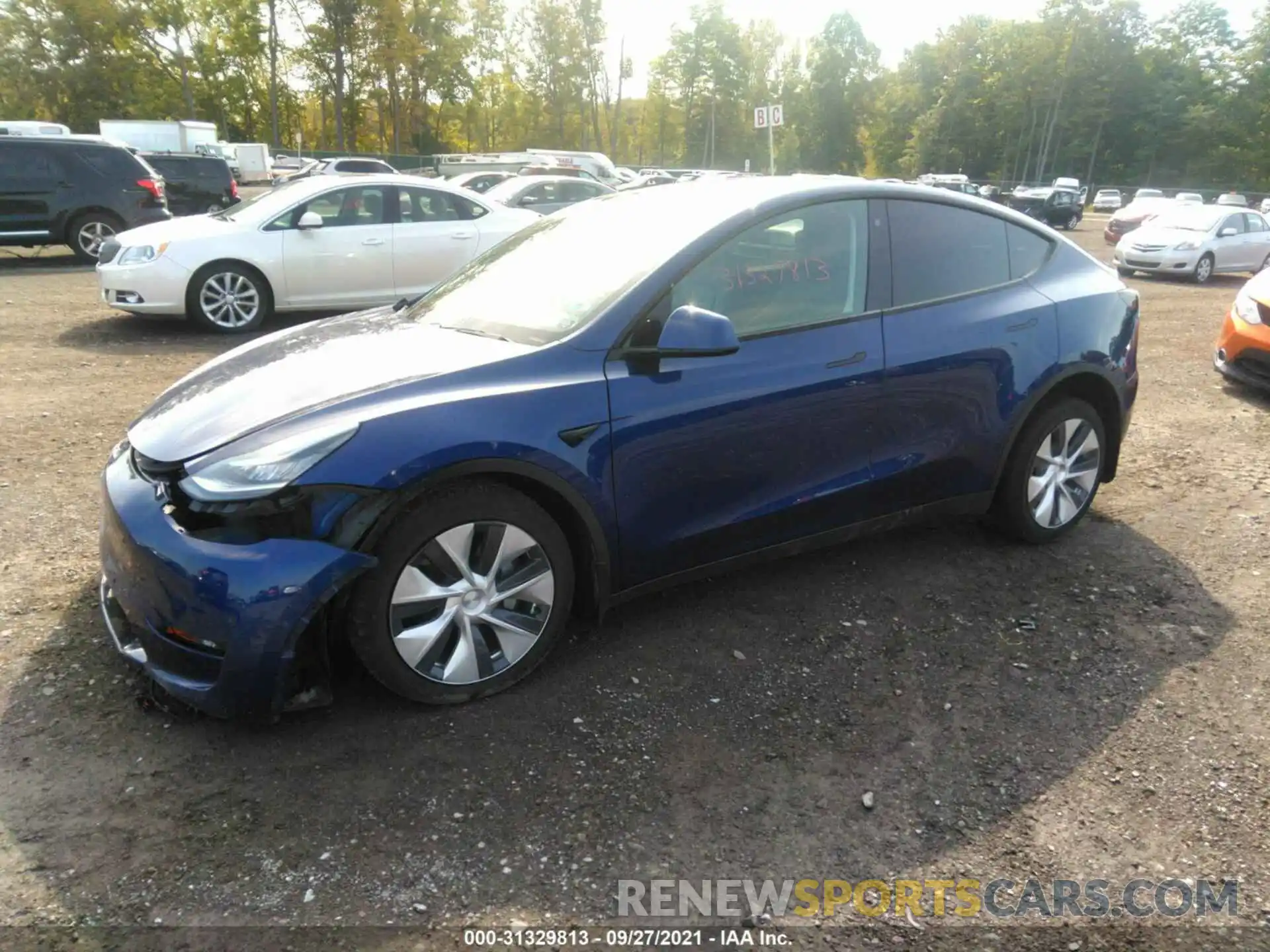 2 Photograph of a damaged car 5YJYGDEE9LF006699 TESLA MODEL Y 2020