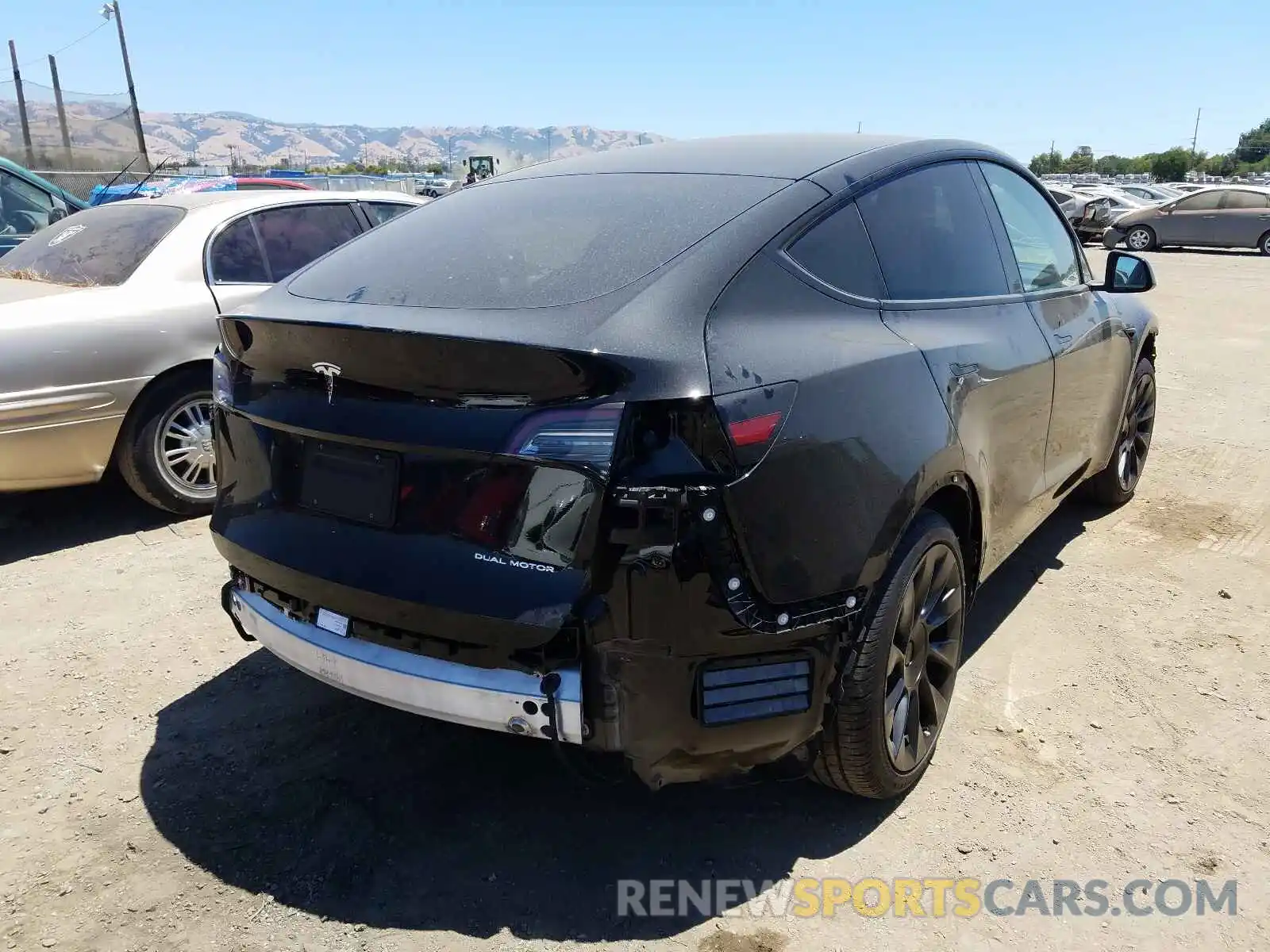 4 Photograph of a damaged car 5YJYGDEE9LF017461 TESLA MODEL Y 2020