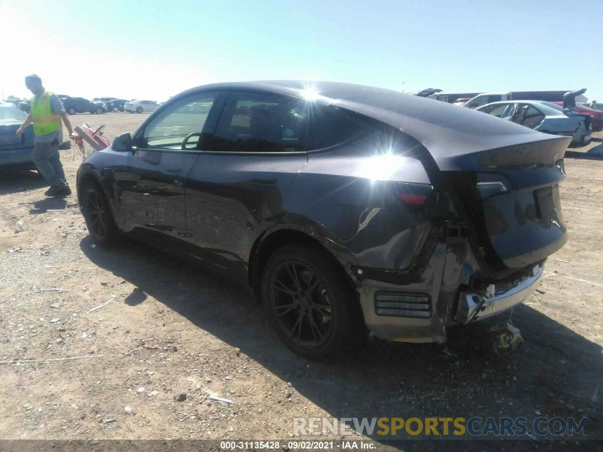 3 Photograph of a damaged car 5YJYGDEE9LF021378 TESLA MODEL Y 2020