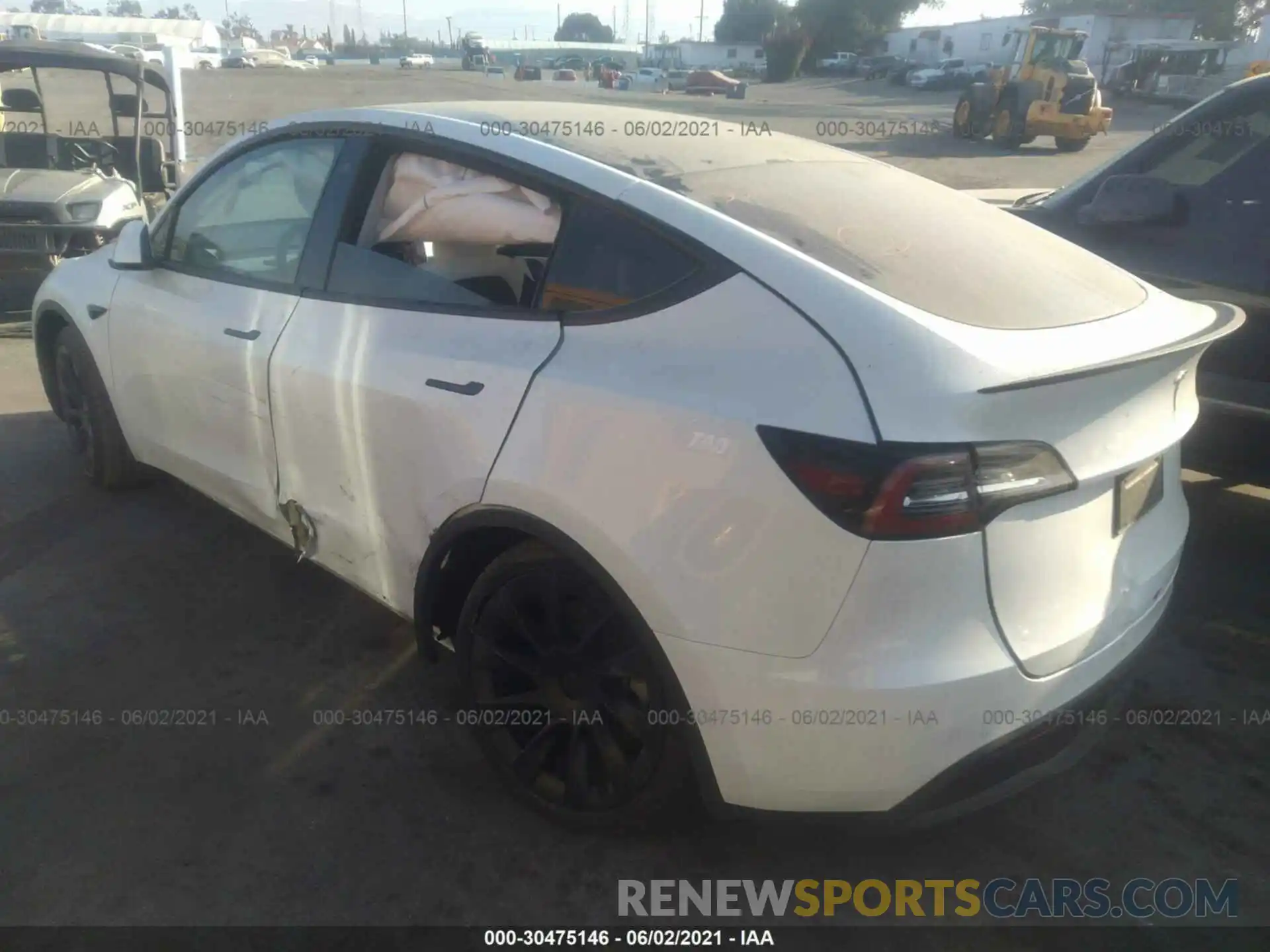 3 Photograph of a damaged car 5YJYGDEE9LF023552 TESLA MODEL Y 2020