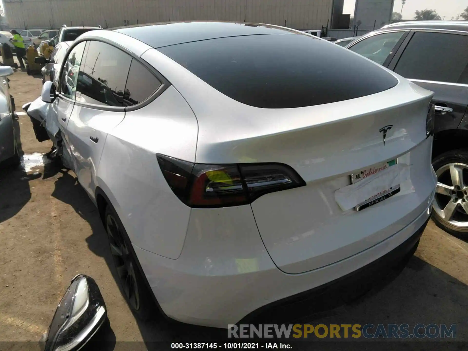 3 Photograph of a damaged car 5YJYGDEE9LF025494 TESLA MODEL Y 2020