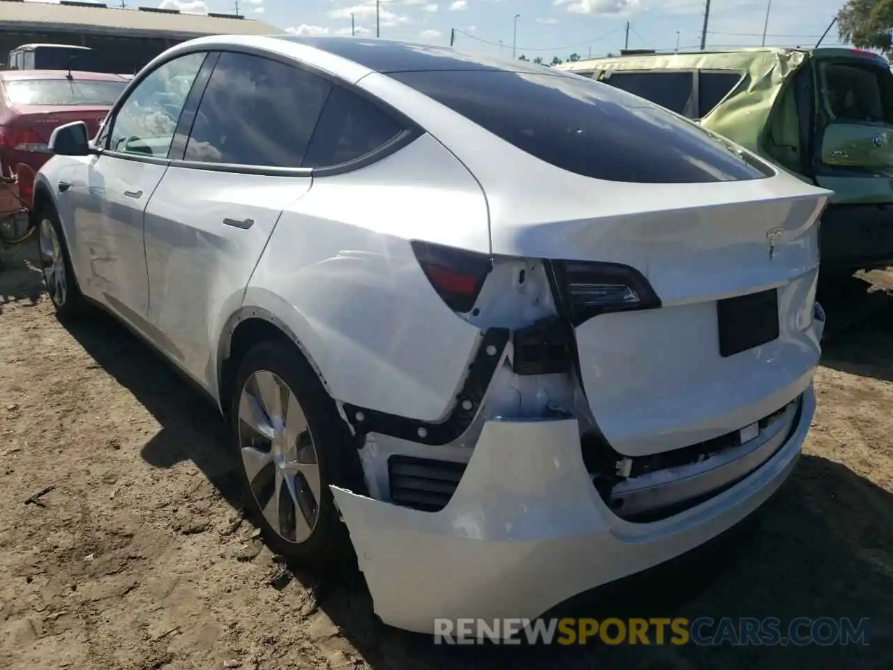 3 Photograph of a damaged car 5YJYGDEE9LF026855 TESLA MODEL Y 2020