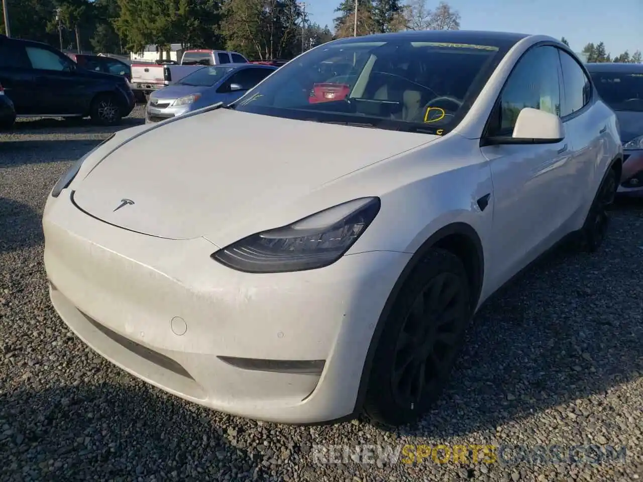 2 Фотография поврежденного автомобиля 5YJYGDEE9LF029691 TESLA MODEL Y 2020