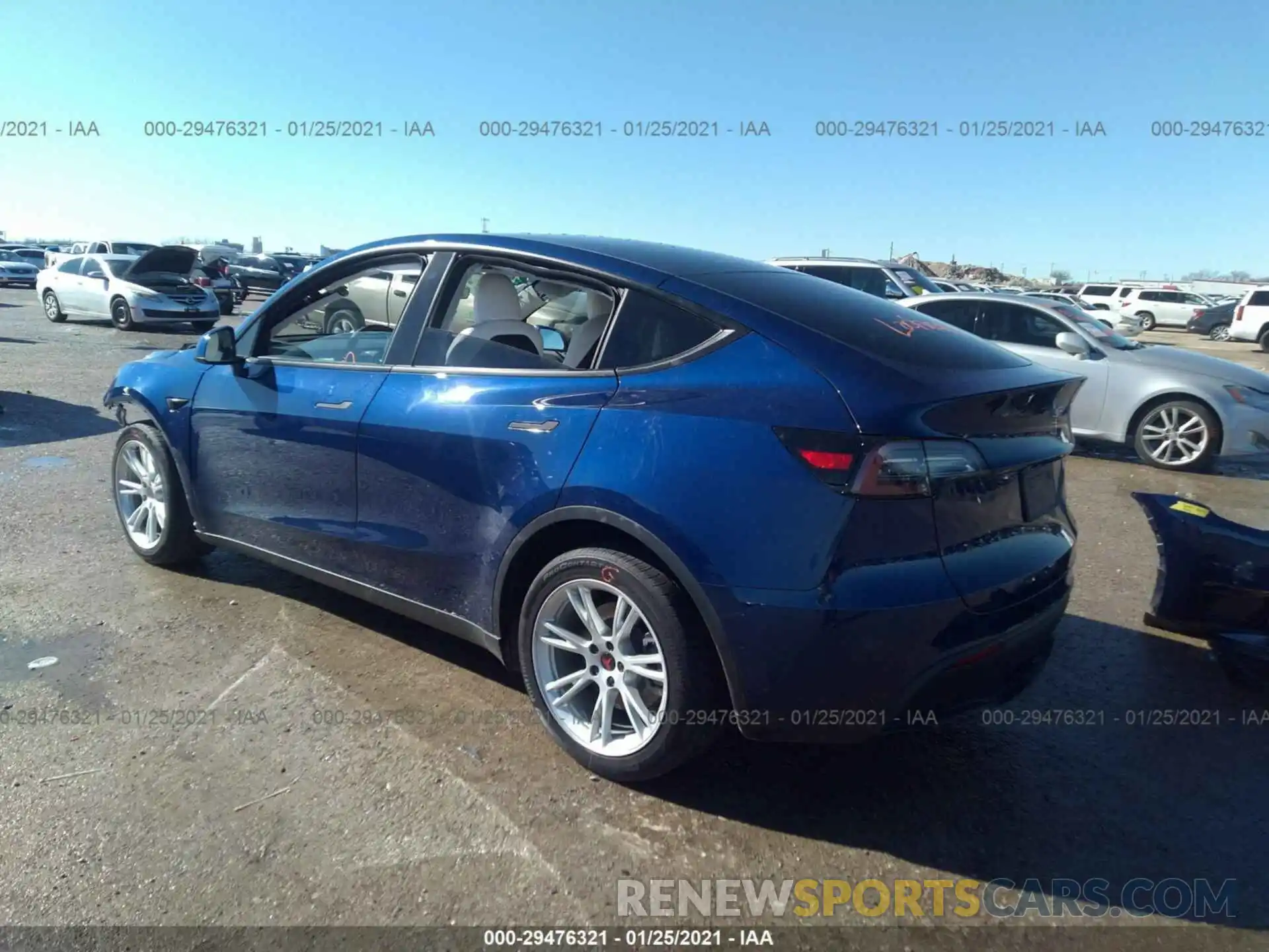 3 Photograph of a damaged car 5YJYGDEE9LF031120 TESLA MODEL Y 2020