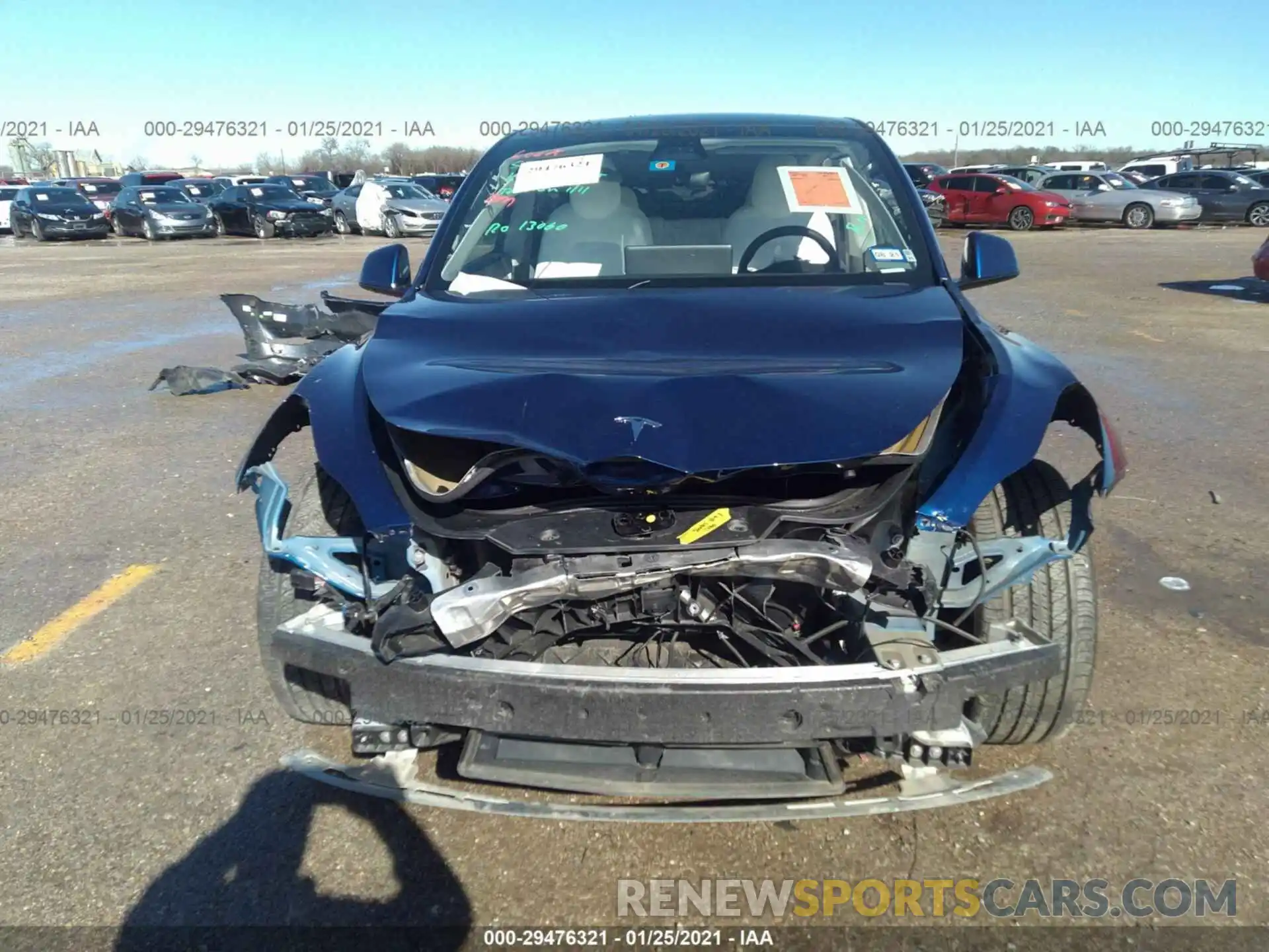 6 Photograph of a damaged car 5YJYGDEE9LF031120 TESLA MODEL Y 2020