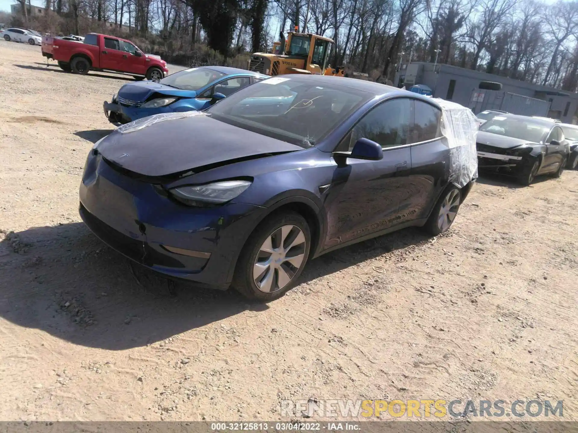 2 Фотография поврежденного автомобиля 5YJYGDEE9LF031814 TESLA MODEL Y 2020