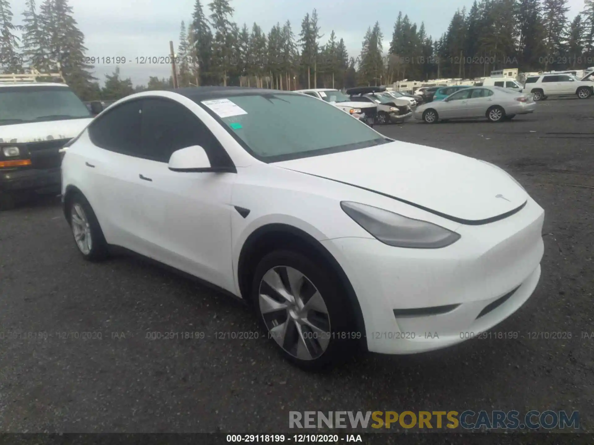 1 Photograph of a damaged car 5YJYGDEE9LF031943 TESLA MODEL Y 2020