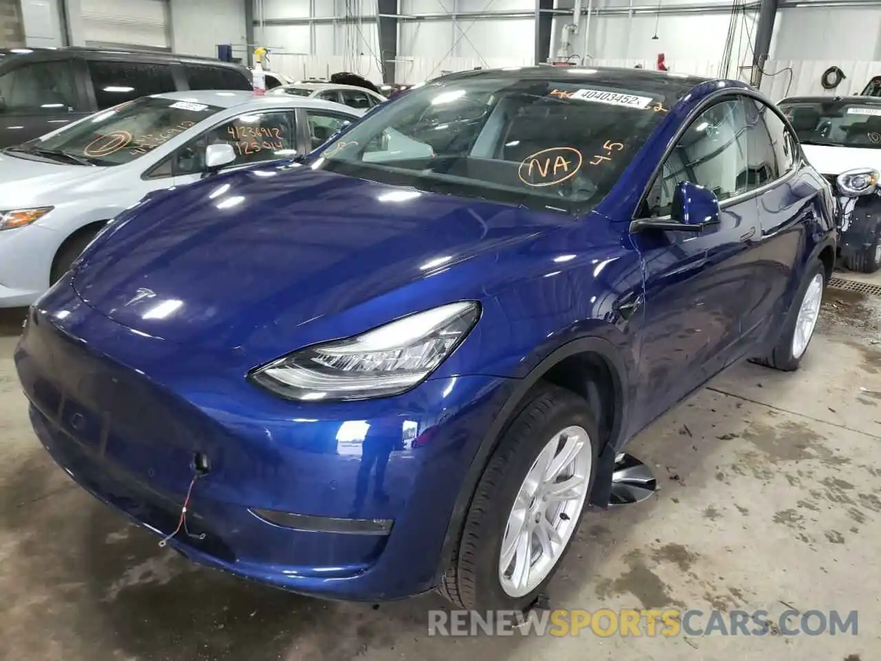 2 Фотография поврежденного автомобиля 5YJYGDEE9LF034955 TESLA MODEL Y 2020