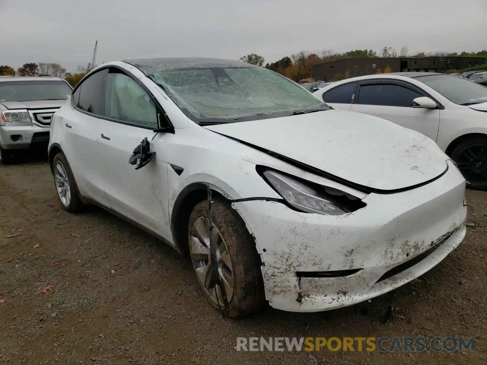 1 Photograph of a damaged car 5YJYGDEE9LF047723 TESLA MODEL Y 2020