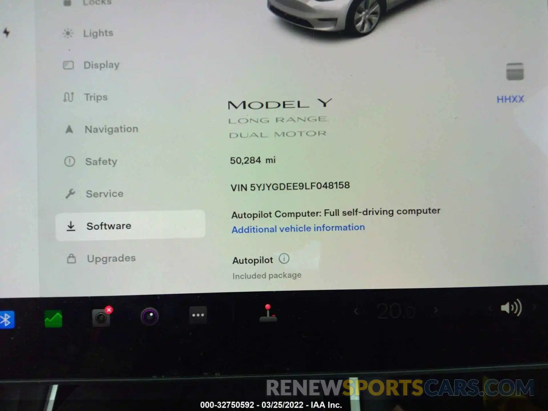 7 Photograph of a damaged car 5YJYGDEE9LF048158 TESLA MODEL Y 2020