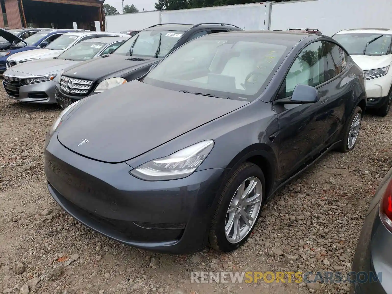 2 Фотография поврежденного автомобиля 5YJYGDEE9LF049343 TESLA MODEL Y 2020