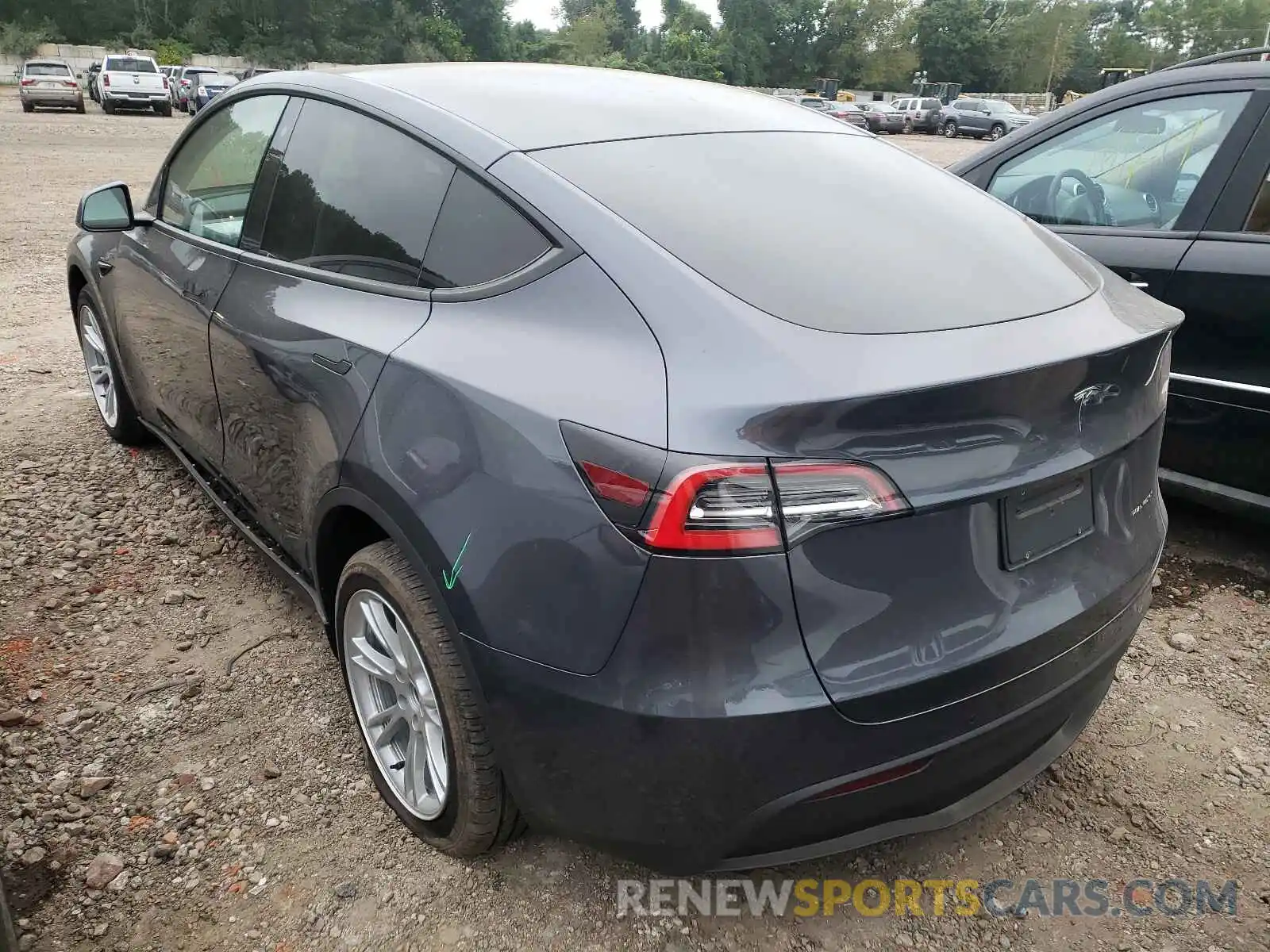 3 Фотография поврежденного автомобиля 5YJYGDEE9LF049343 TESLA MODEL Y 2020