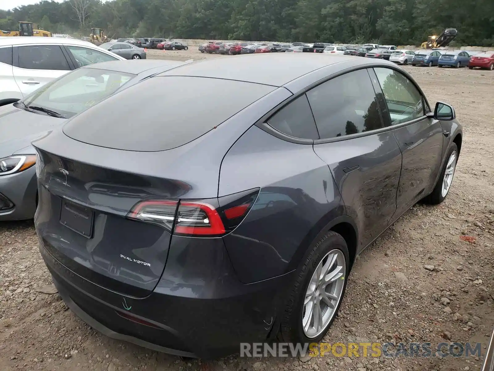 4 Photograph of a damaged car 5YJYGDEE9LF049343 TESLA MODEL Y 2020