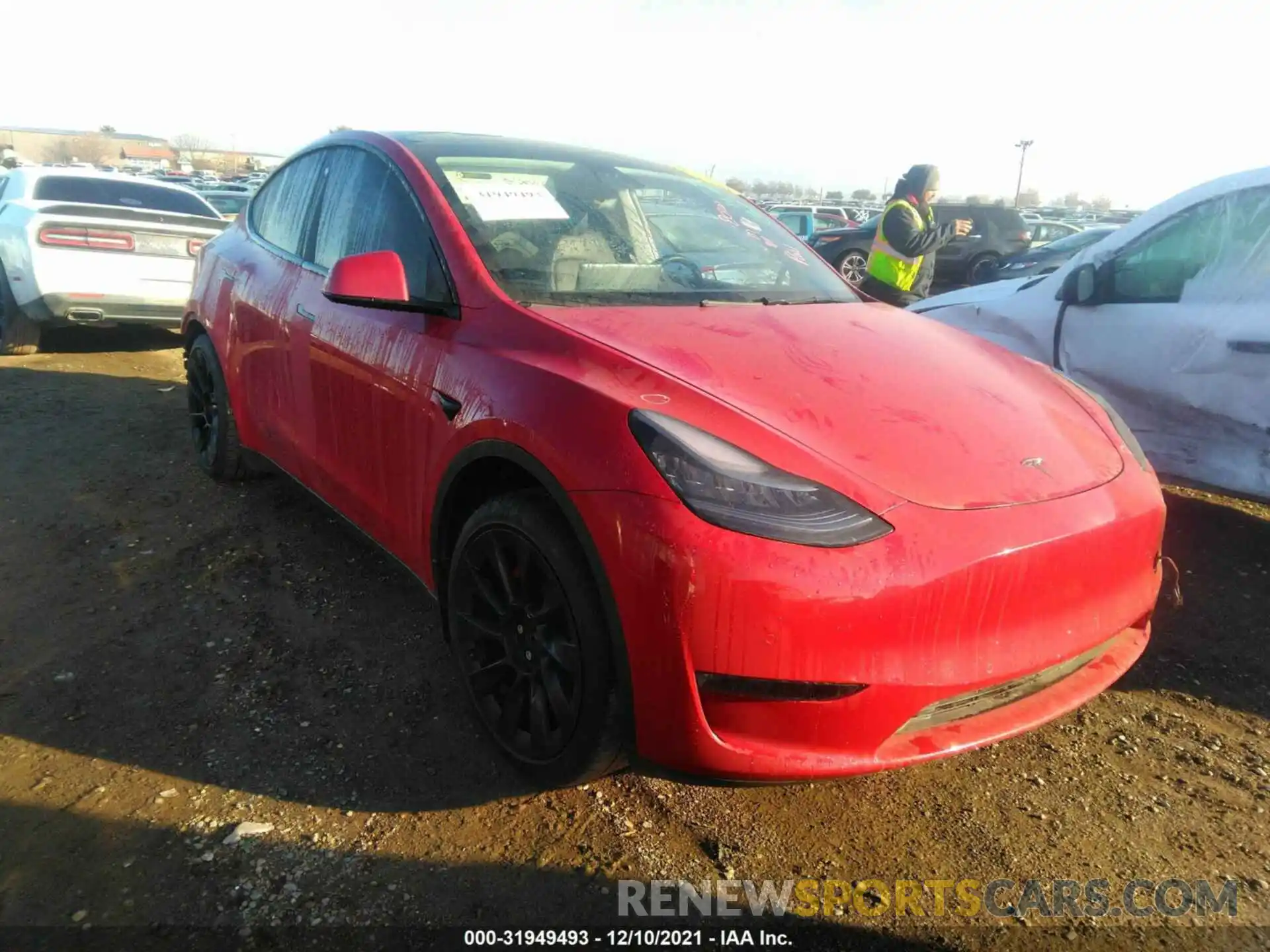 3 Photograph of a damaged car 5YJYGDEE9LF052128 TESLA MODEL Y 2020