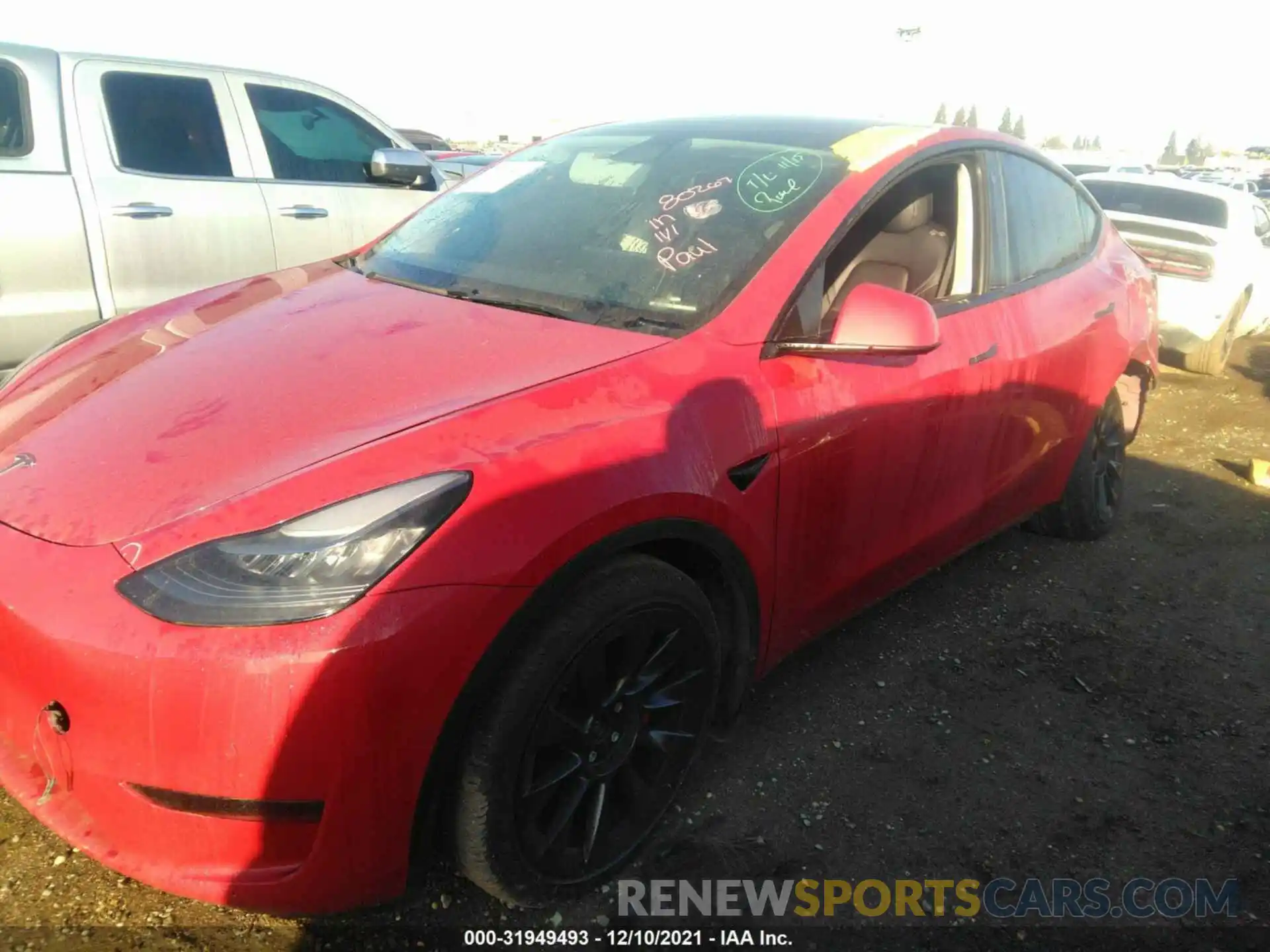 4 Photograph of a damaged car 5YJYGDEE9LF052128 TESLA MODEL Y 2020