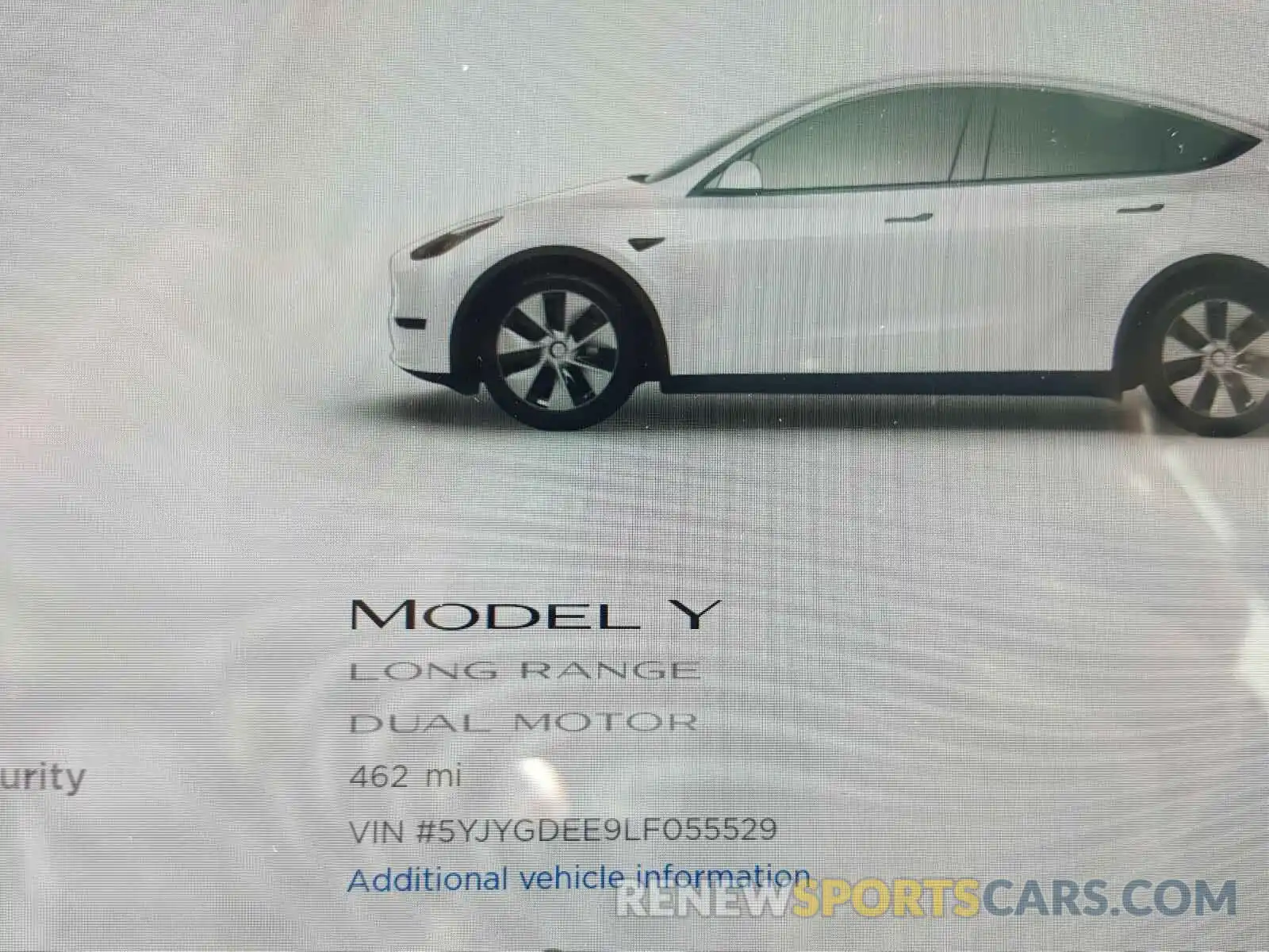 8 Photograph of a damaged car 5YJYGDEE9LF055529 TESLA MODEL Y 2020