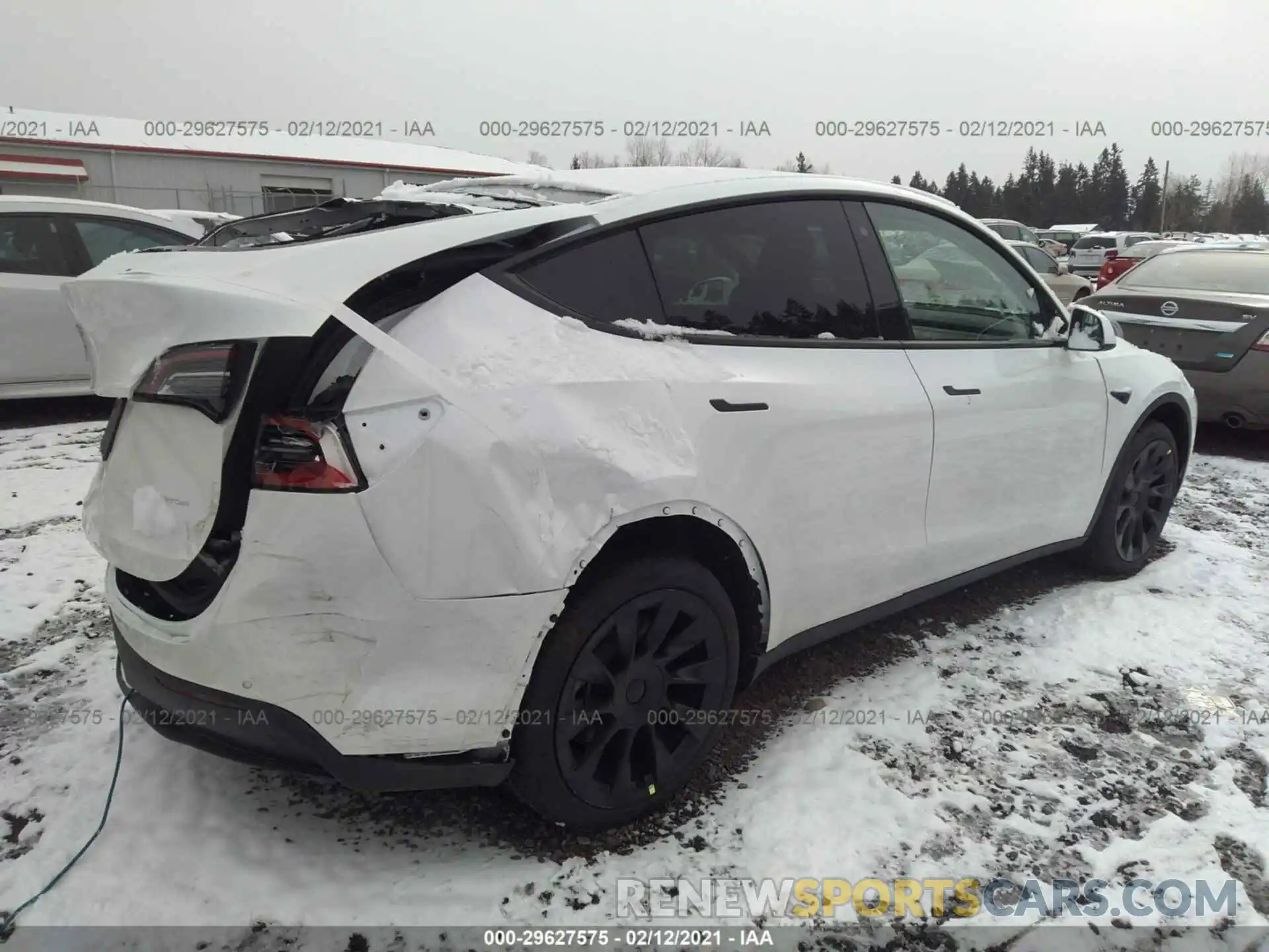 4 Photograph of a damaged car 5YJYGDEE9LF058334 TESLA MODEL Y 2020