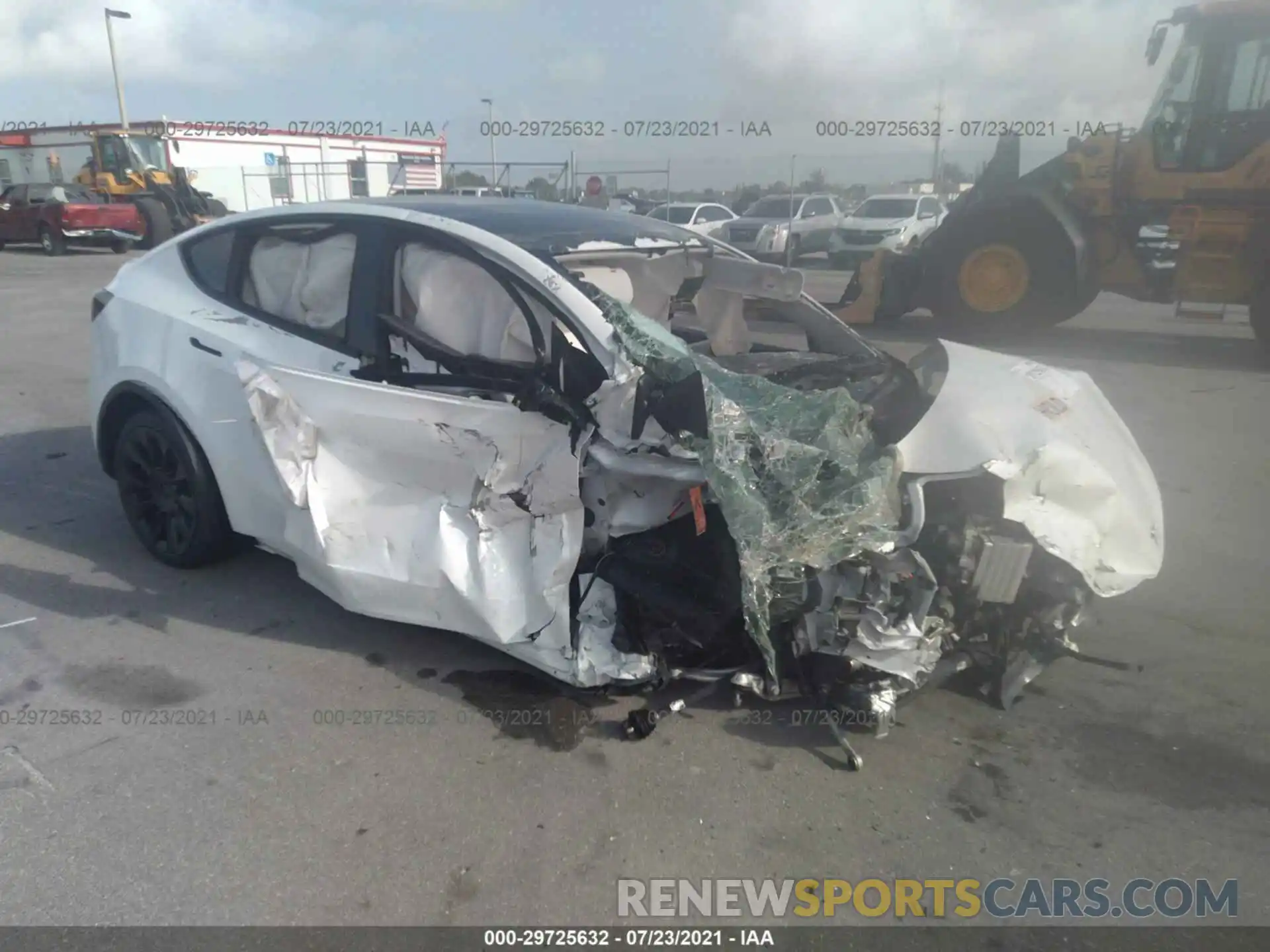 1 Photograph of a damaged car 5YJYGDEE9LF058544 TESLA MODEL Y 2020