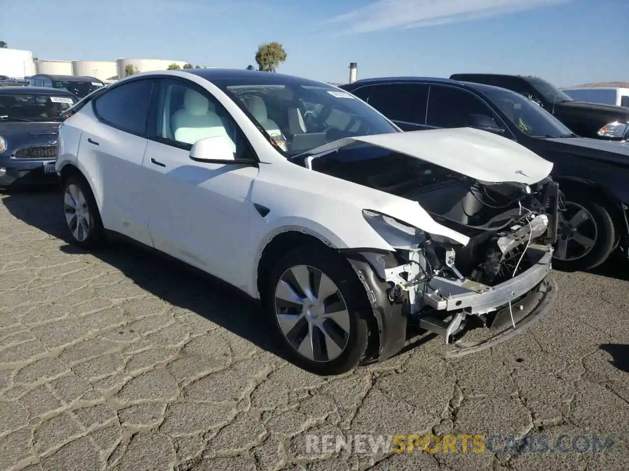 1 Photograph of a damaged car 5YJYGDEE9LF058964 TESLA MODEL Y 2020