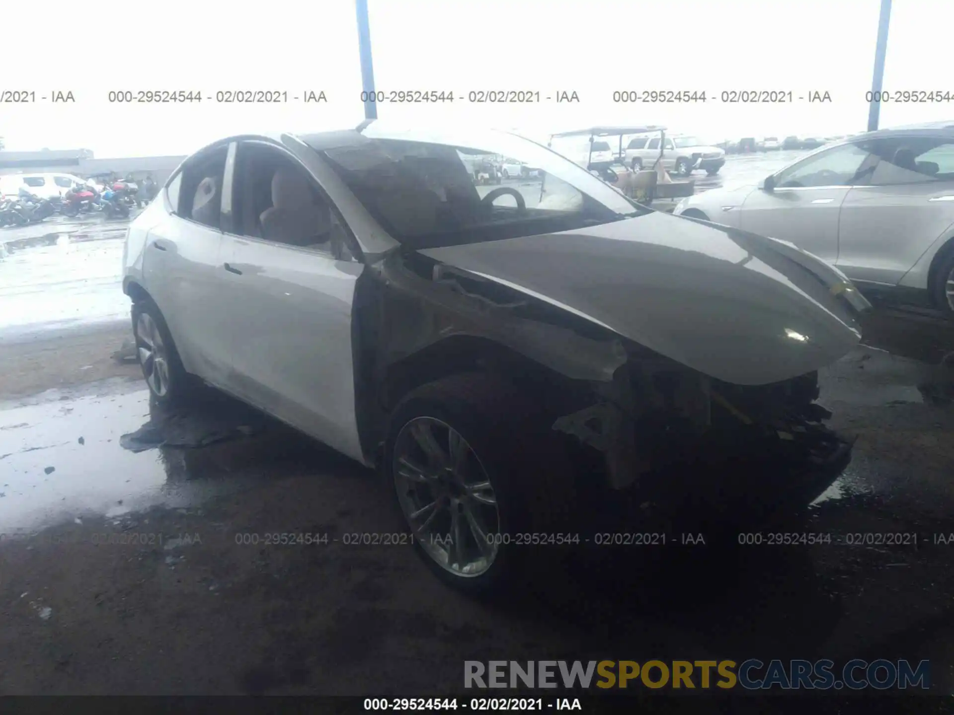 1 Фотография поврежденного автомобиля 5YJYGDEEHLF040472 TESLA MODEL Y 2020