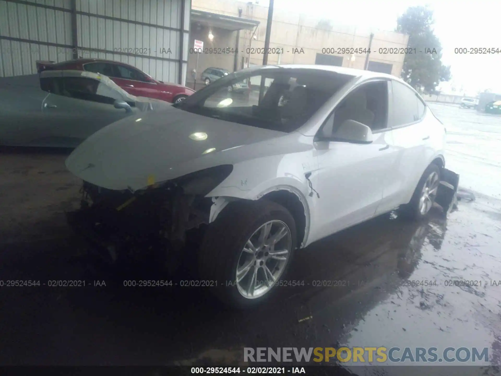 2 Photograph of a damaged car 5YJYGDEEHLF040472 TESLA MODEL Y 2020