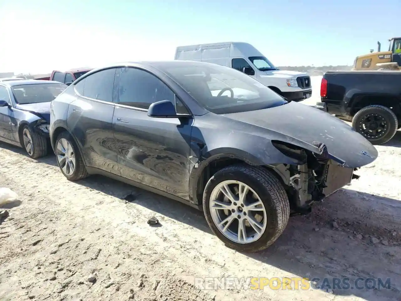 1 Photograph of a damaged car 5YJYGDEEXLF006629 TESLA MODEL Y 2020