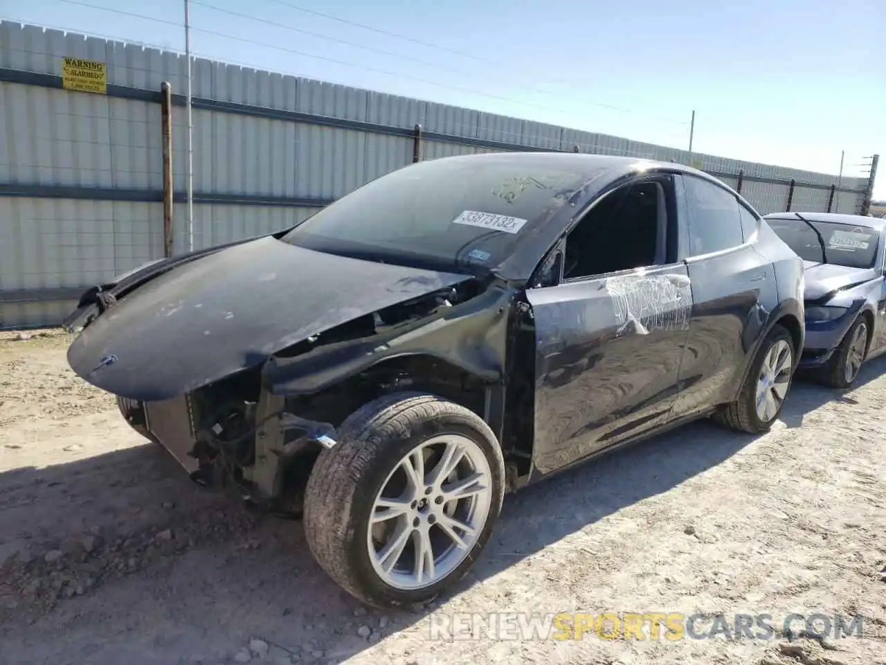 2 Photograph of a damaged car 5YJYGDEEXLF006629 TESLA MODEL Y 2020