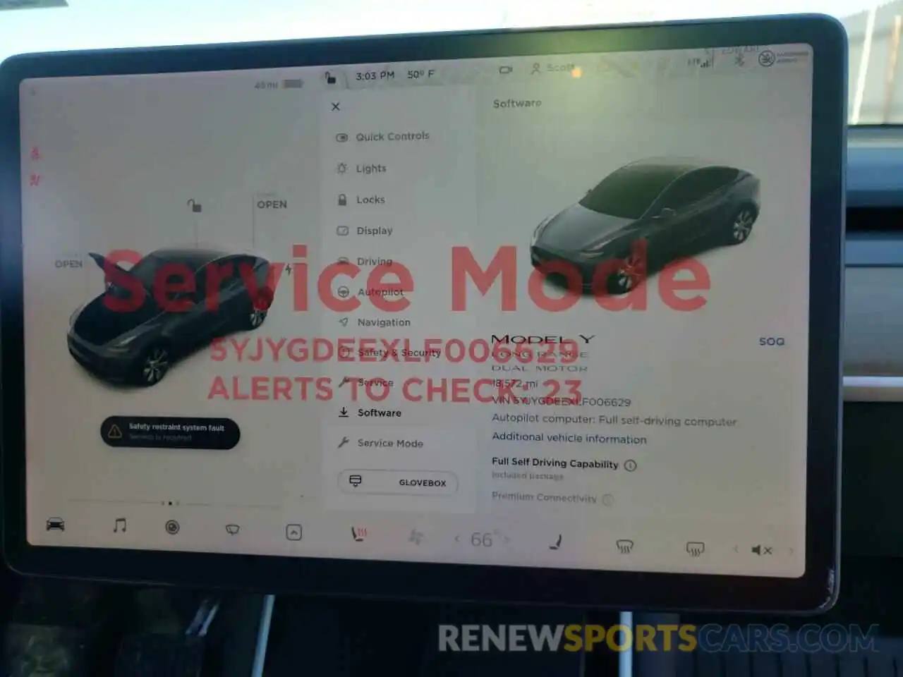 8 Фотография поврежденного автомобиля 5YJYGDEEXLF006629 TESLA MODEL Y 2020