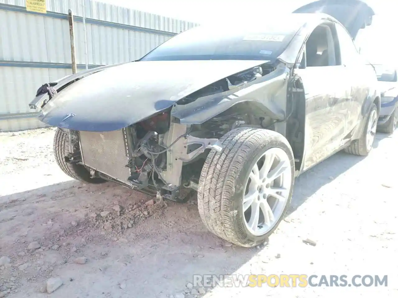 9 Photograph of a damaged car 5YJYGDEEXLF006629 TESLA MODEL Y 2020