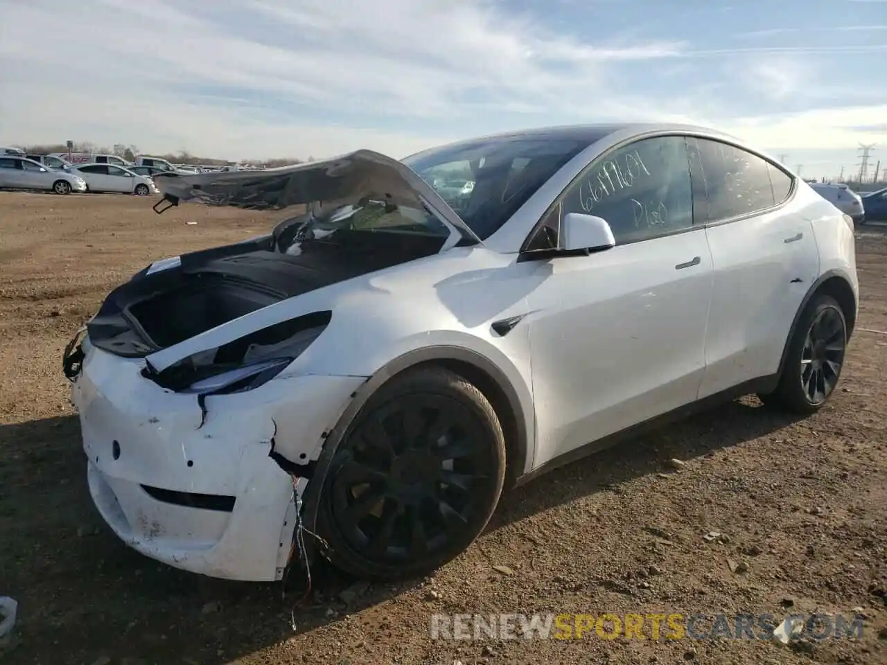 2 Photograph of a damaged car 5YJYGDEEXLF011247 TESLA MODEL Y 2020