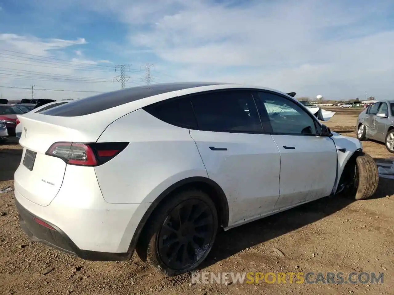 4 Фотография поврежденного автомобиля 5YJYGDEEXLF011247 TESLA MODEL Y 2020