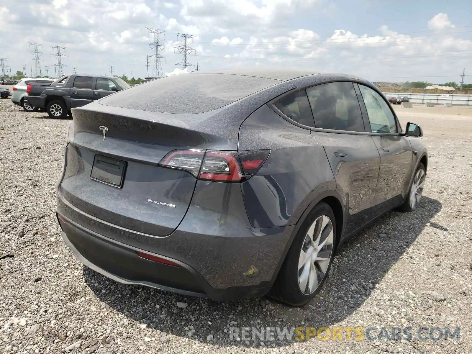 4 Photograph of a damaged car 5YJYGDEEXLF011491 TESLA MODEL Y 2020