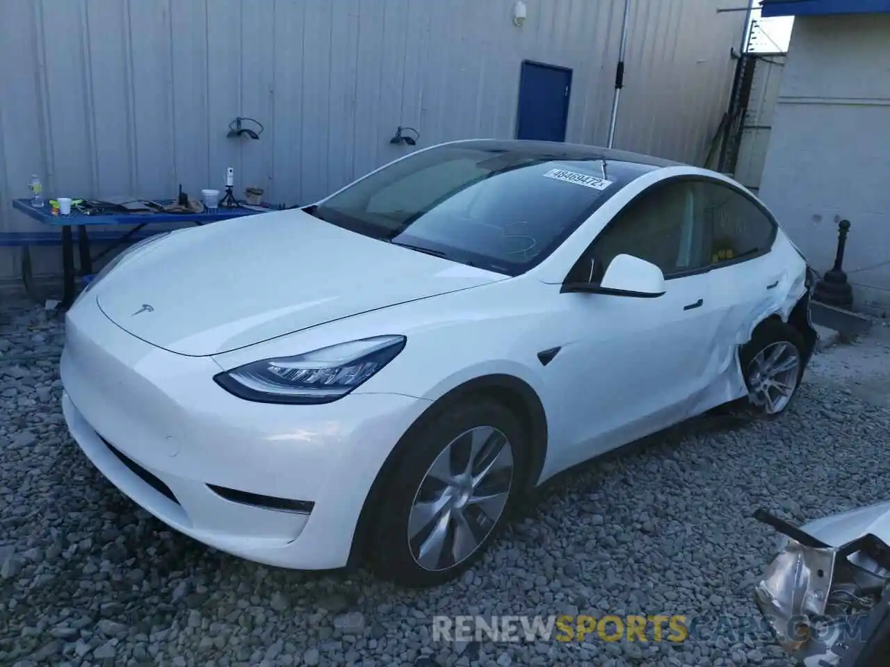 2 Фотография поврежденного автомобиля 5YJYGDEEXLF012334 TESLA MODEL Y 2020