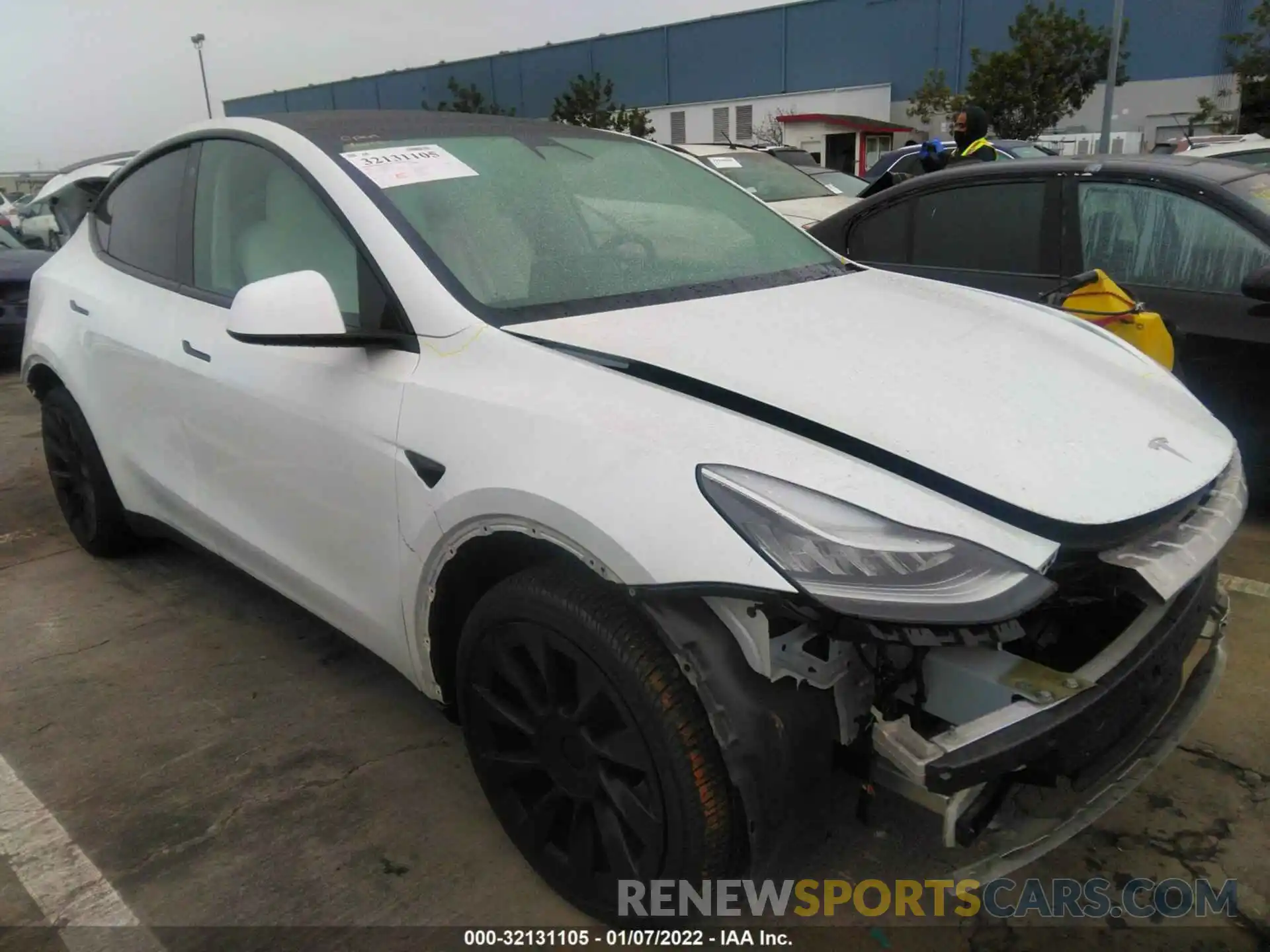 1 Photograph of a damaged car 5YJYGDEEXLF017405 TESLA MODEL Y 2020