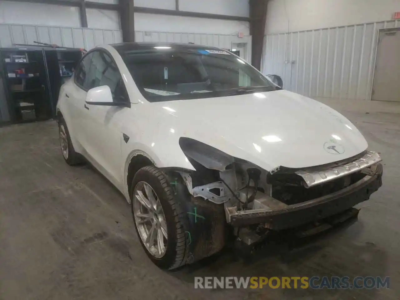 1 Photograph of a damaged car 5YJYGDEEXLF026508 TESLA MODEL Y 2020