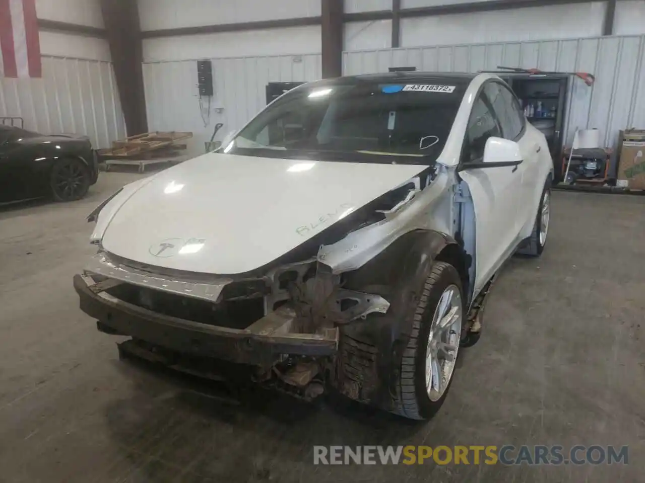 2 Photograph of a damaged car 5YJYGDEEXLF026508 TESLA MODEL Y 2020