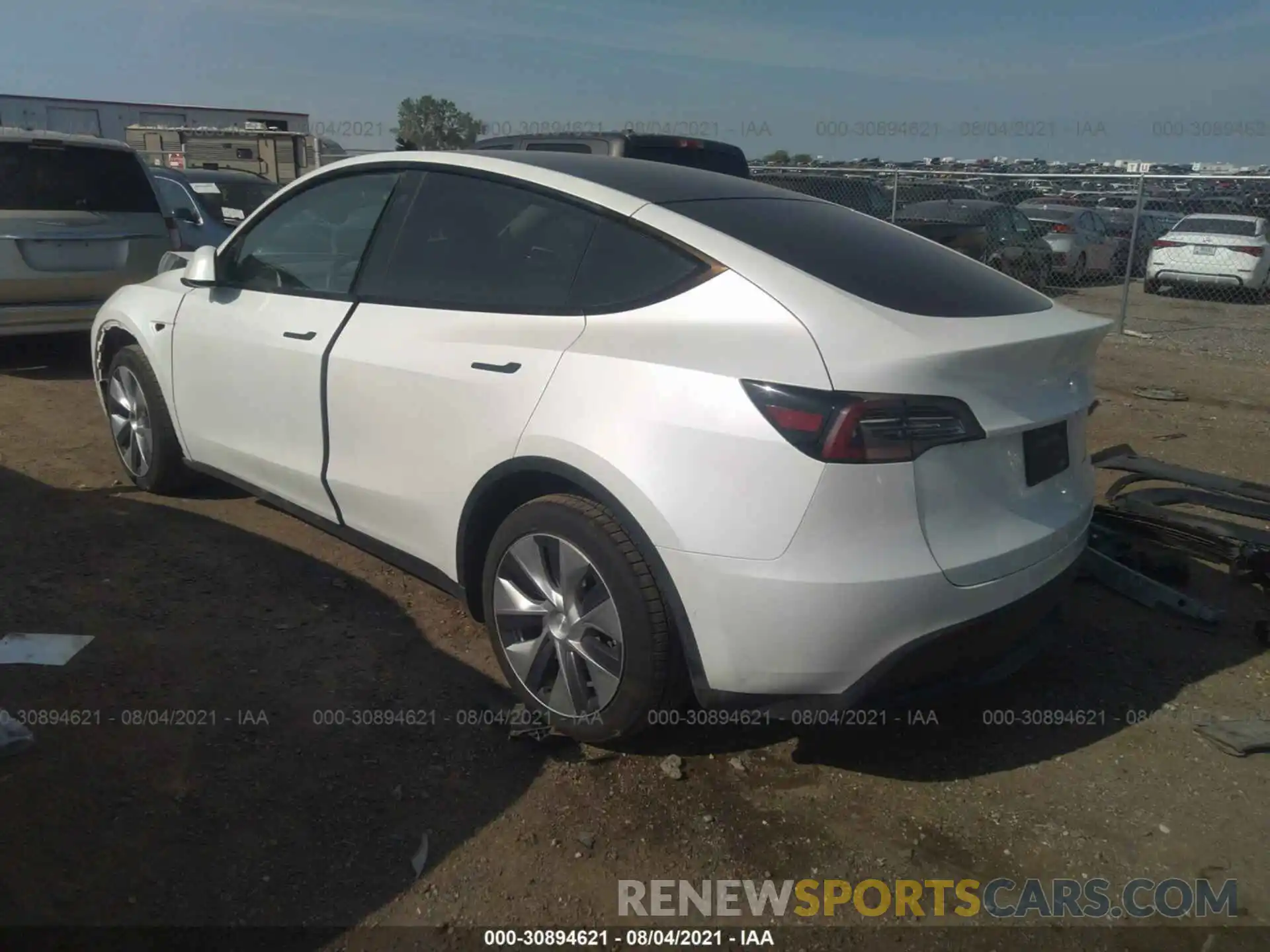 3 Фотография поврежденного автомобиля 5YJYGDEEXLF026864 TESLA MODEL Y 2020