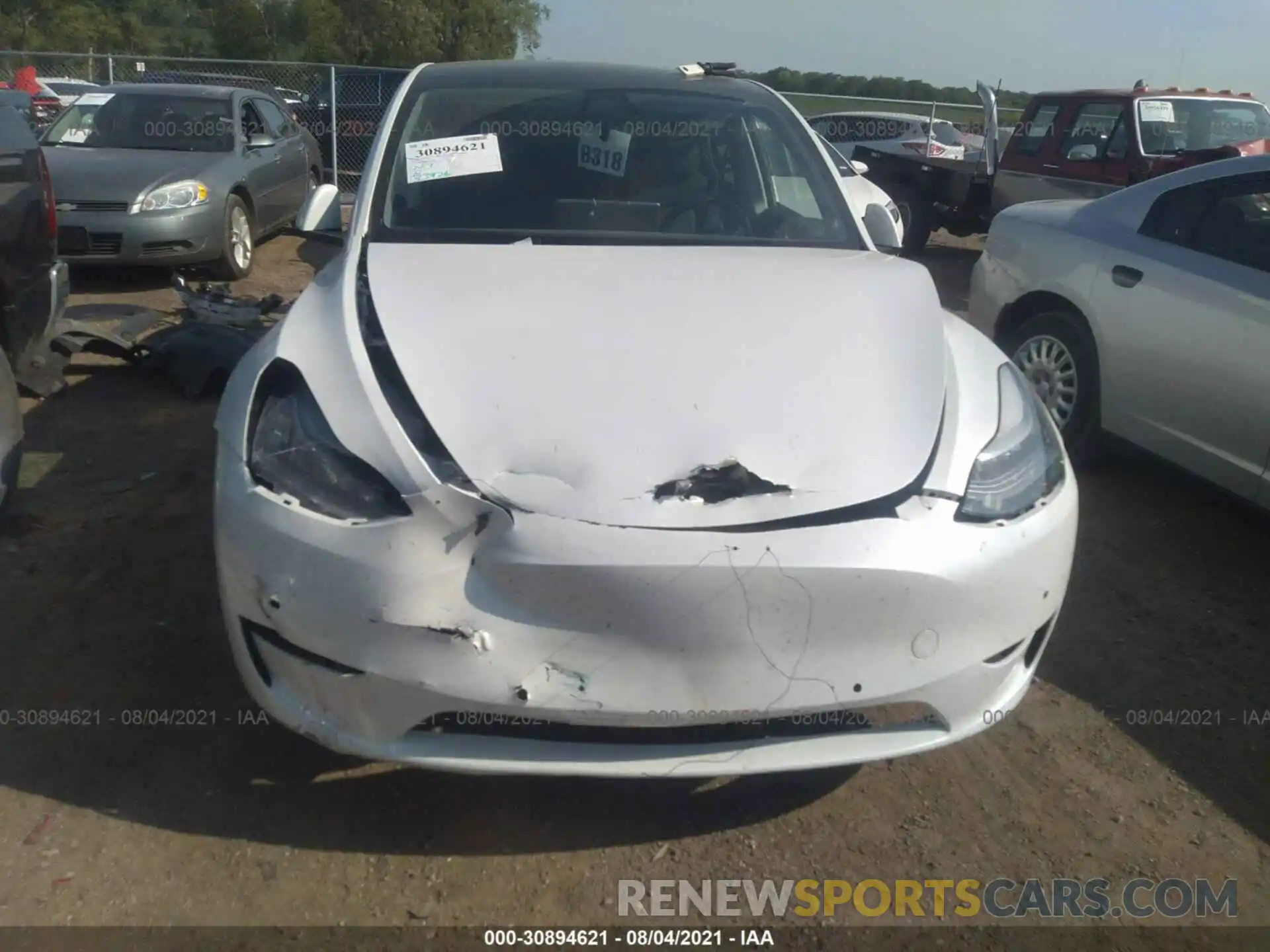 6 Photograph of a damaged car 5YJYGDEEXLF026864 TESLA MODEL Y 2020