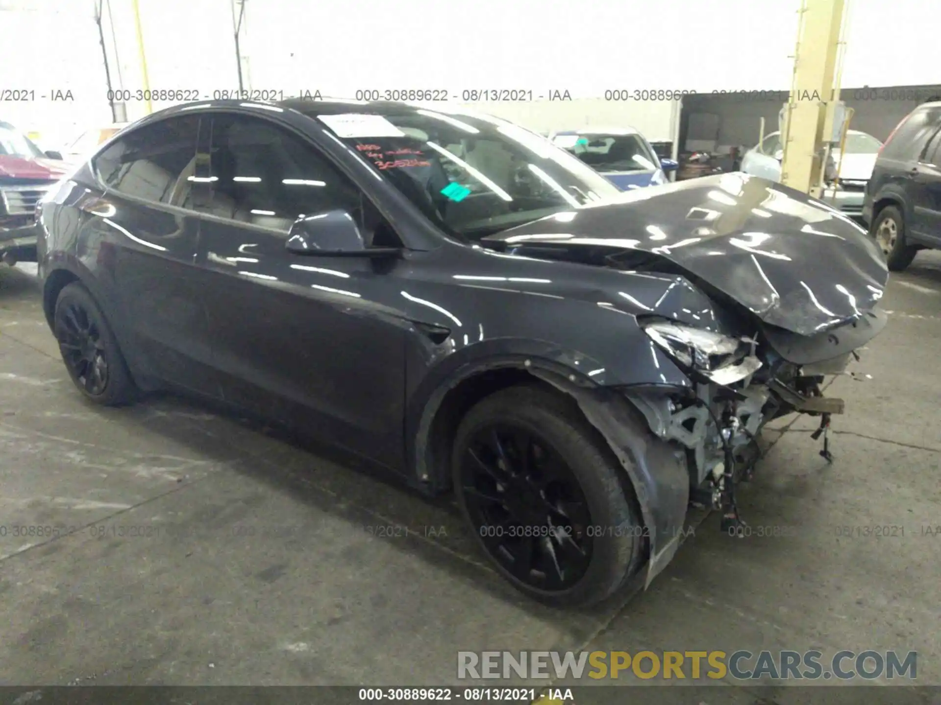 1 Photograph of a damaged car 5YJYGDEEXLF029330 TESLA MODEL Y 2020