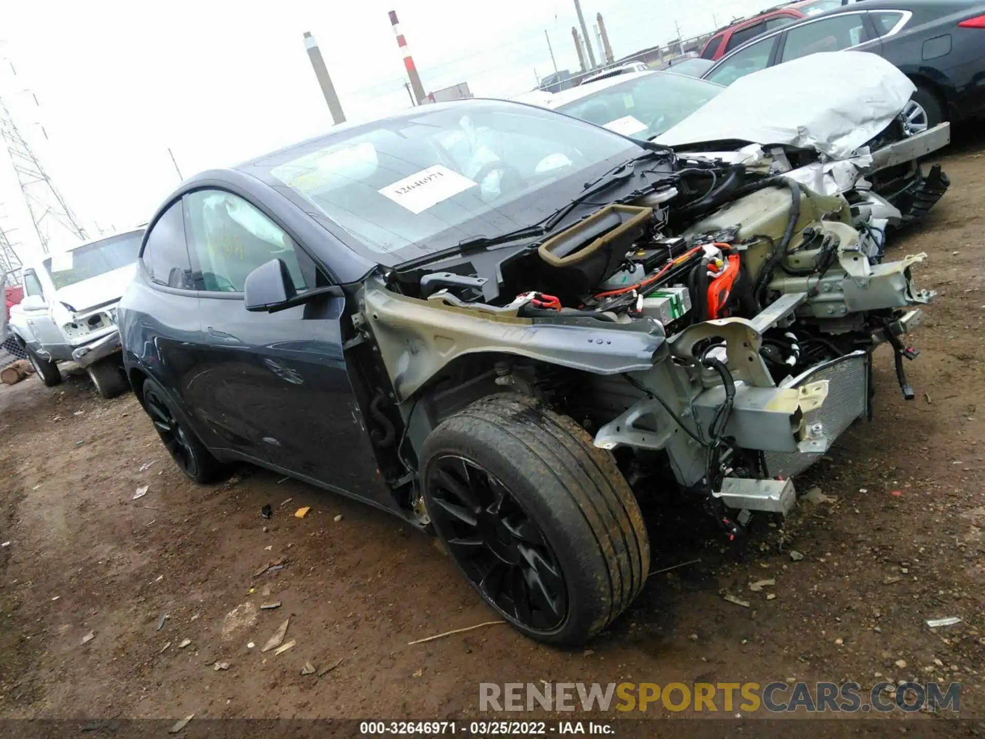 1 Photograph of a damaged car 5YJYGDEEXLF029411 TESLA MODEL Y 2020