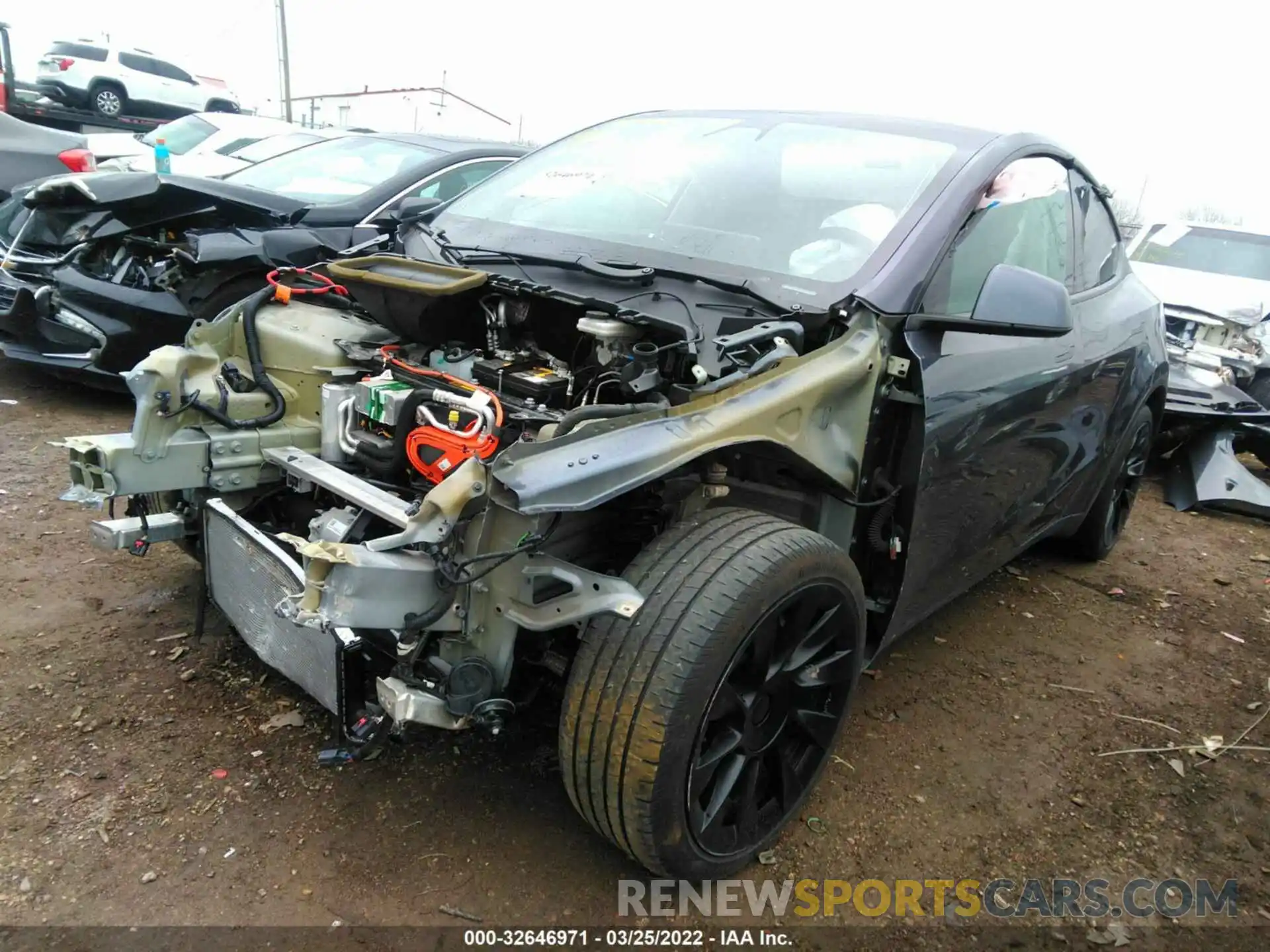 2 Photograph of a damaged car 5YJYGDEEXLF029411 TESLA MODEL Y 2020