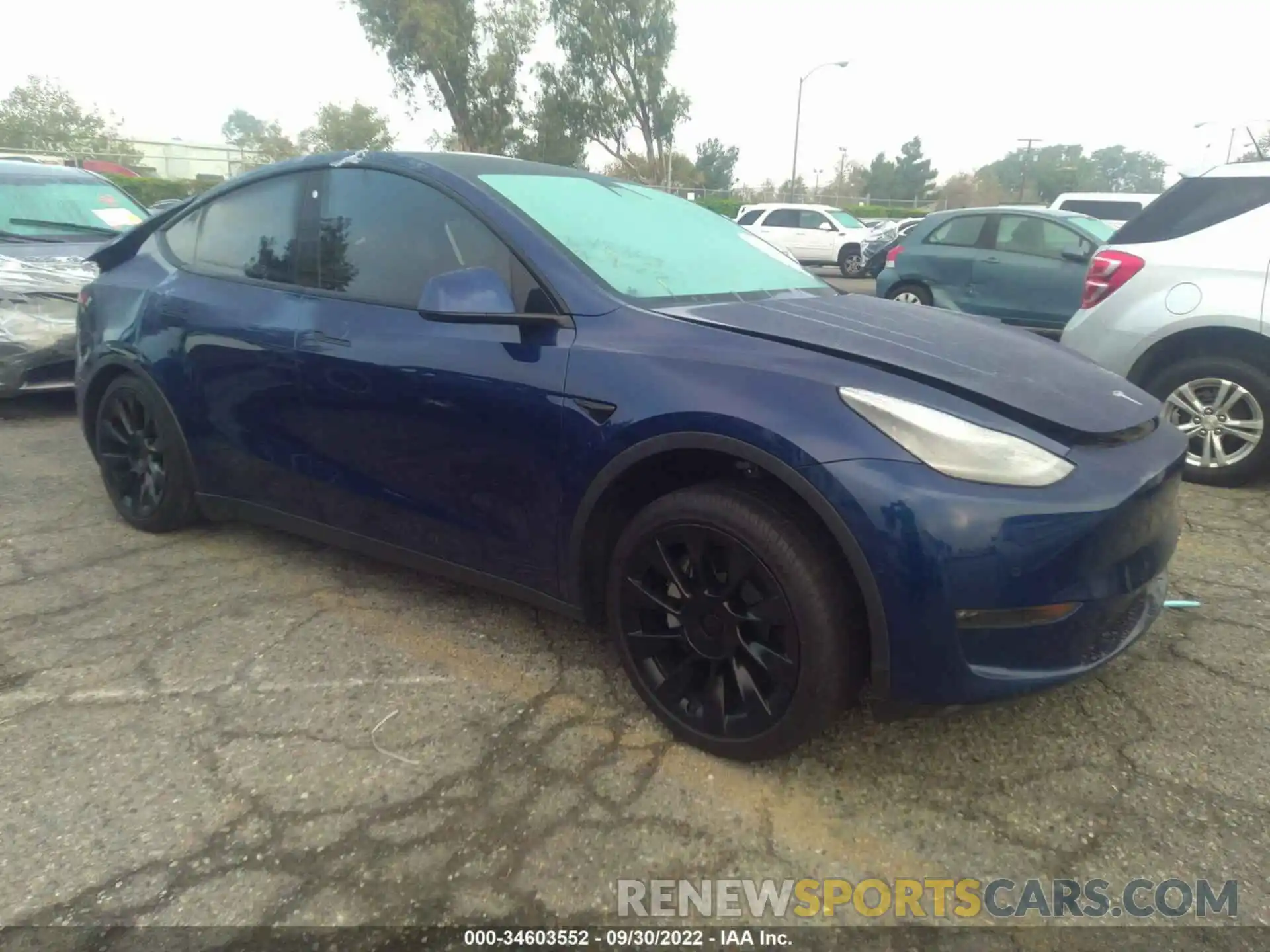 1 Фотография поврежденного автомобиля 5YJYGDEEXLF029537 TESLA MODEL Y 2020