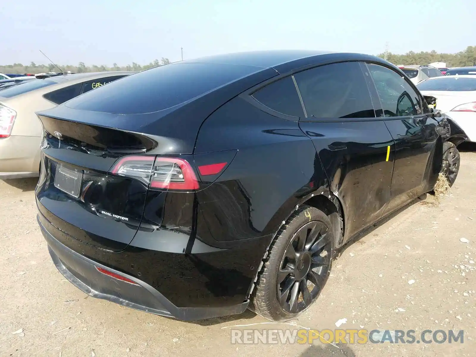 4 Фотография поврежденного автомобиля 5YJYGDEEXLF033197 TESLA MODEL Y 2020