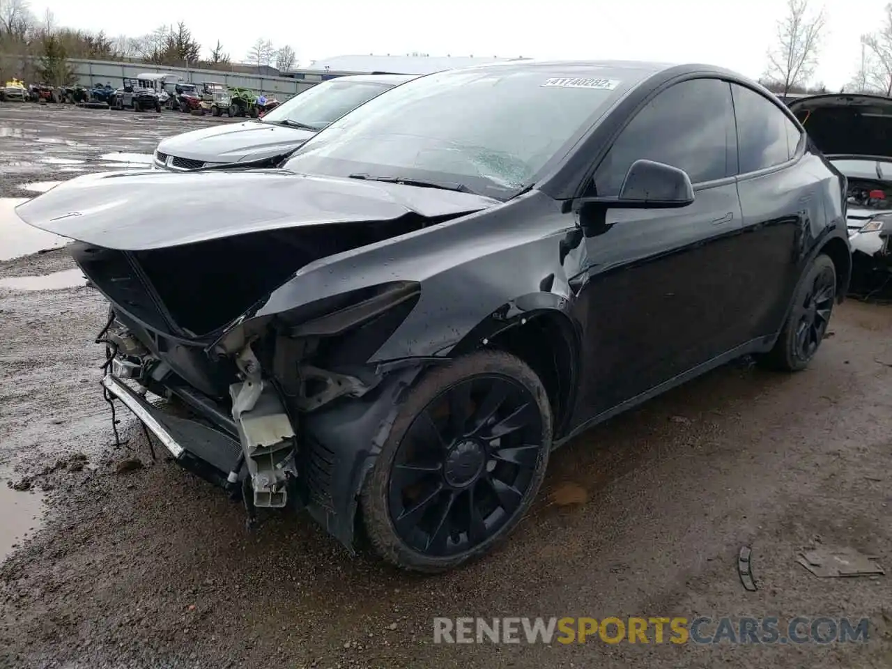 2 Photograph of a damaged car 5YJYGDEEXLF034897 TESLA MODEL Y 2020