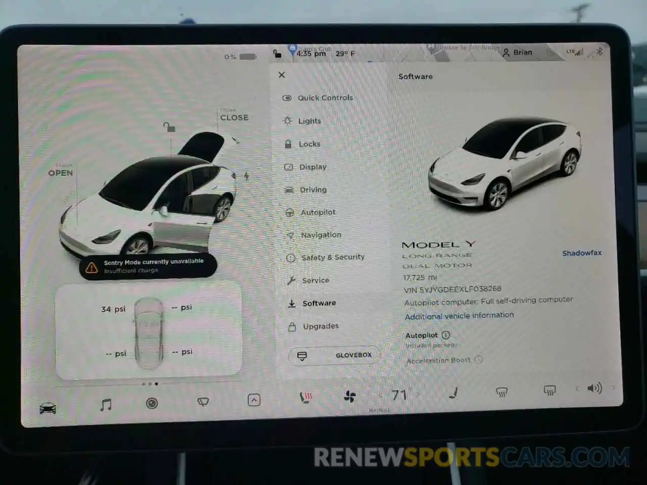 8 Photograph of a damaged car 5YJYGDEEXLF038268 TESLA MODEL Y 2020