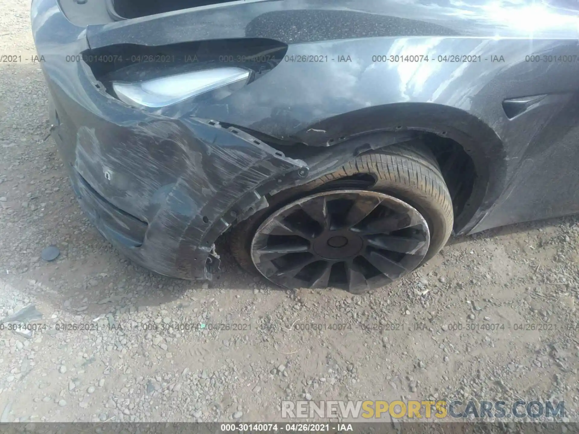 6 Photograph of a damaged car 5YJYGDEEXLF038724 TESLA MODEL Y 2020