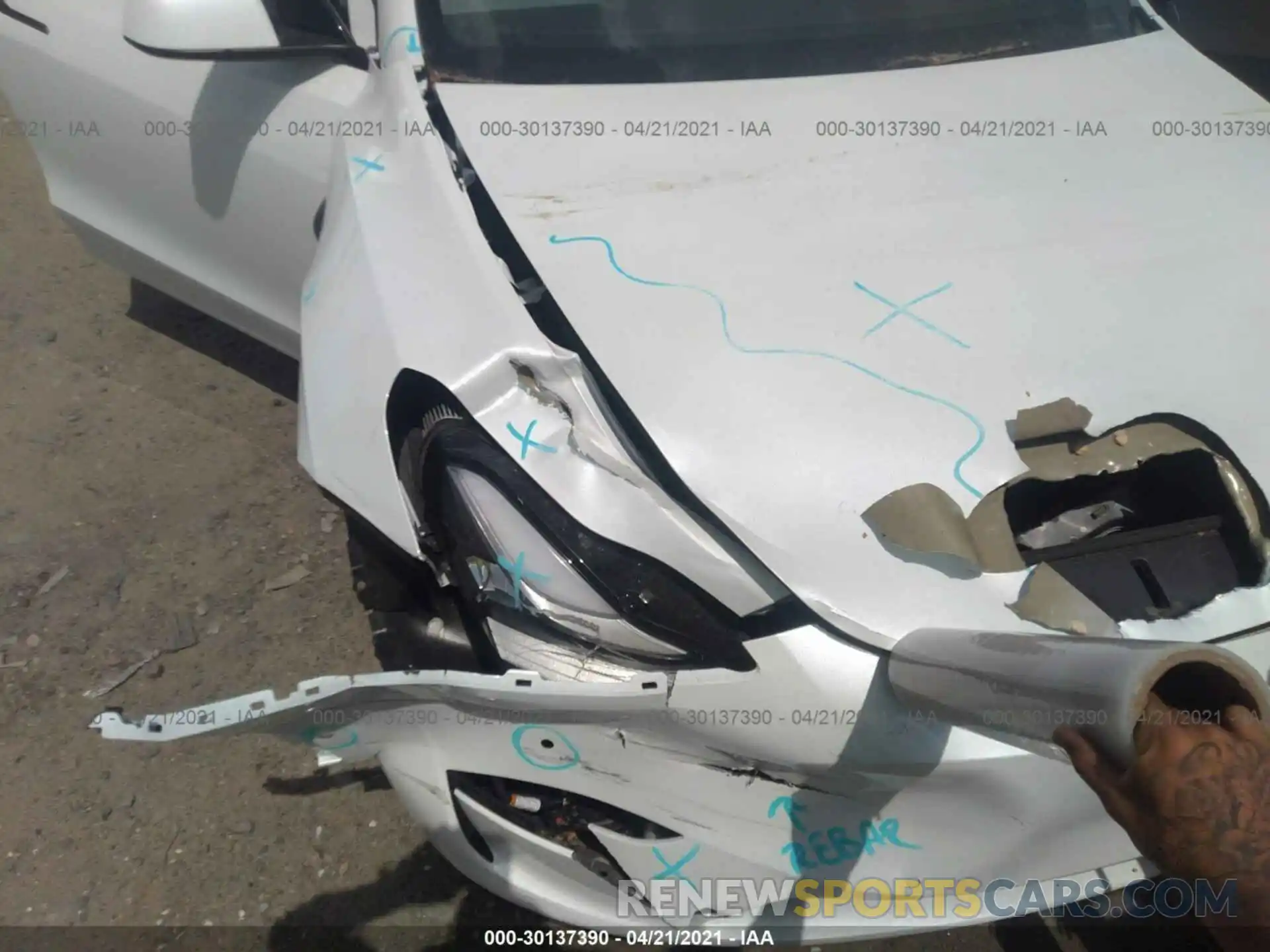 6 Photograph of a damaged car 5YJYGDEEXLF044829 TESLA MODEL Y 2020