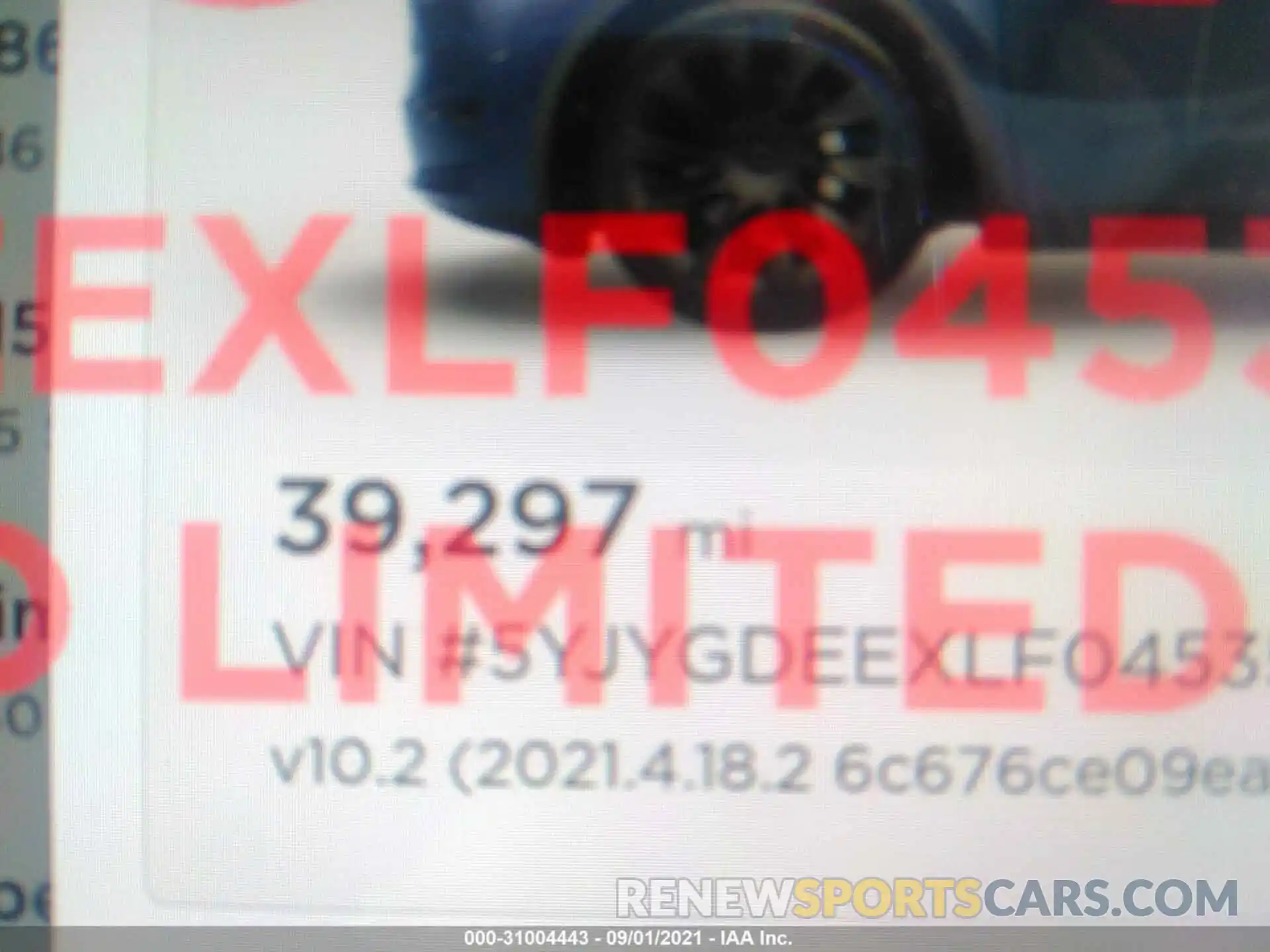 7 Photograph of a damaged car 5YJYGDEEXLF045351 TESLA MODEL Y 2020