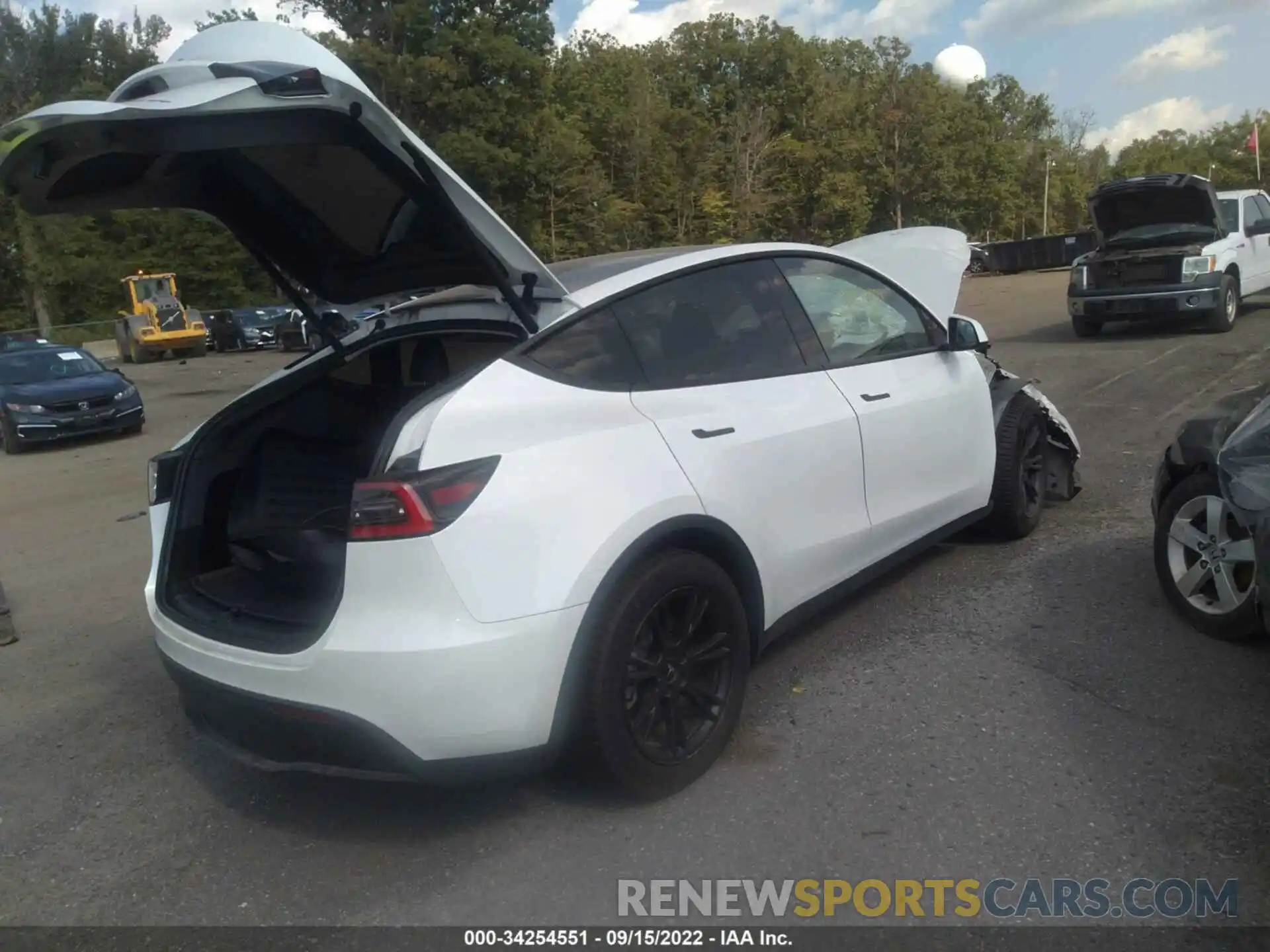 4 Фотография поврежденного автомобиля 5YJYGDEEXLF045754 TESLA MODEL Y 2020