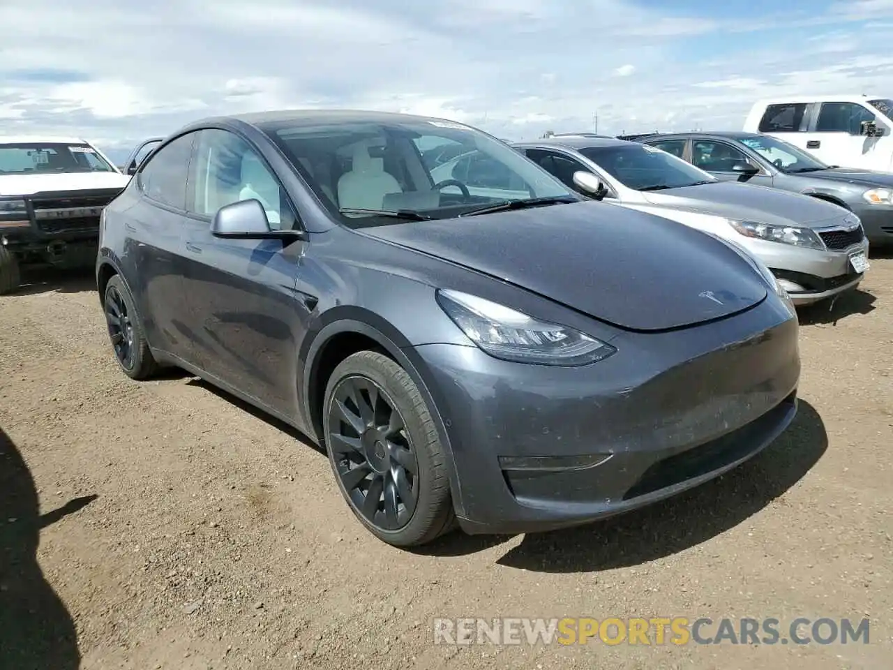 1 Фотография поврежденного автомобиля 5YJYGDEEXLF053062 TESLA MODEL Y 2020